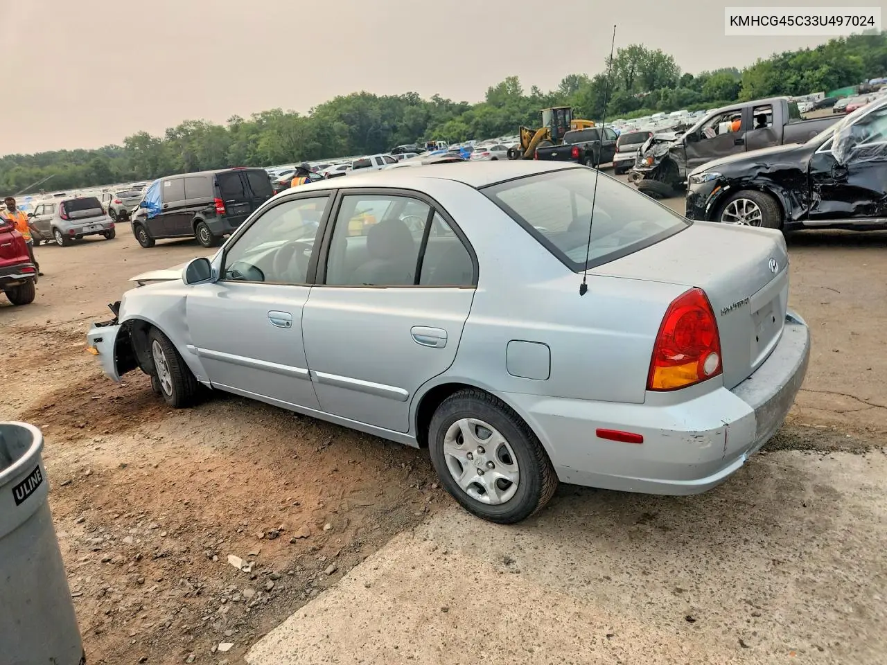 2003 Hyundai Accent Gl VIN: KMHCG45C33U497024 Lot: 60523276