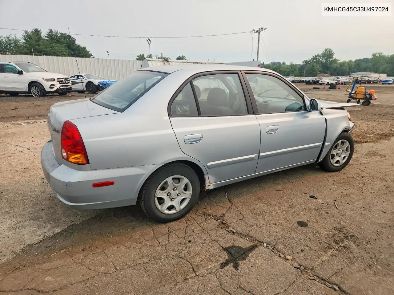 2003 Hyundai Accent Gl VIN: KMHCG45C33U497024 Lot: 60523276