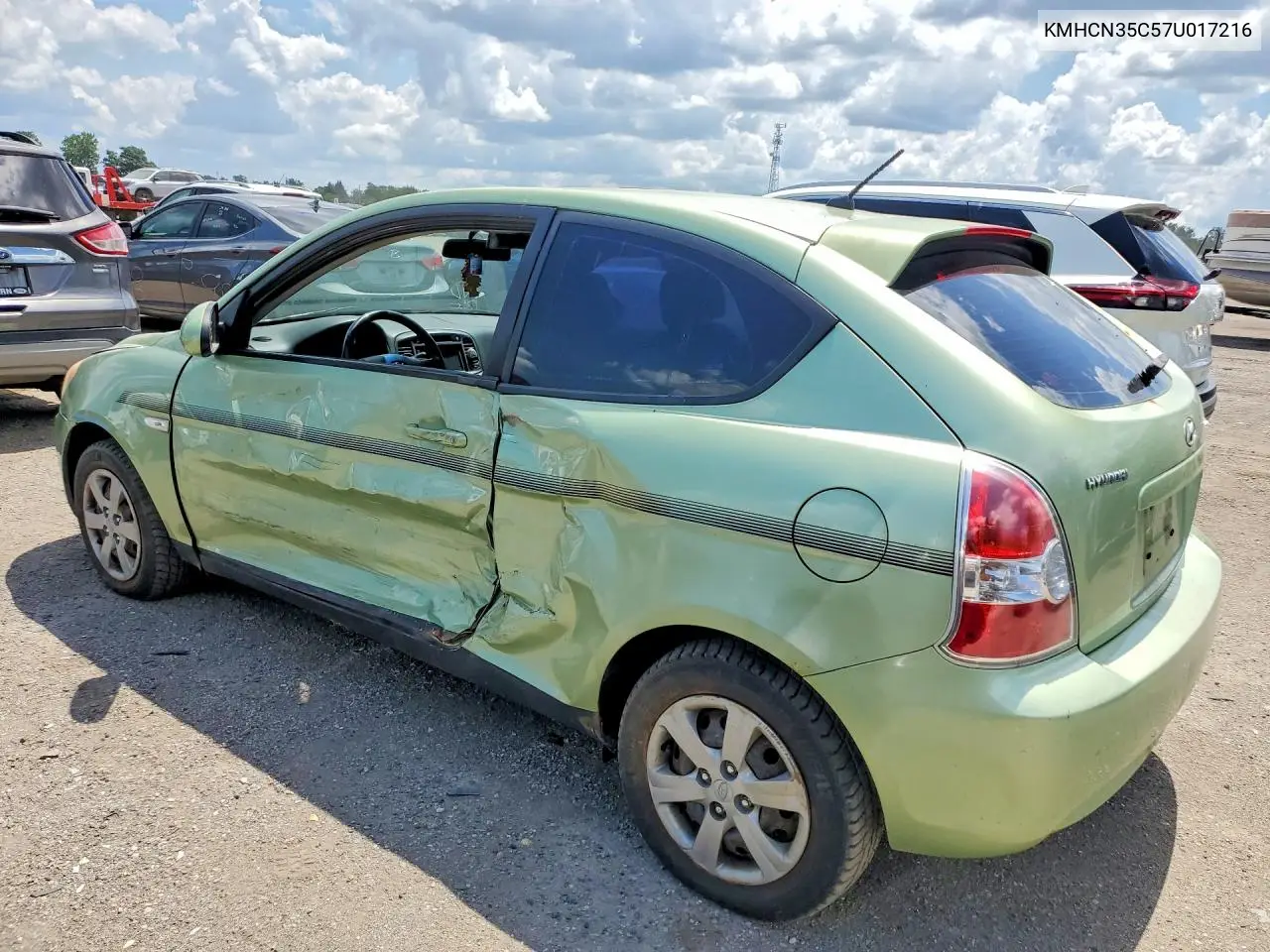 2007 Hyundai Accent Se VIN: KMHCN35C57U017216 Lot: 58983966