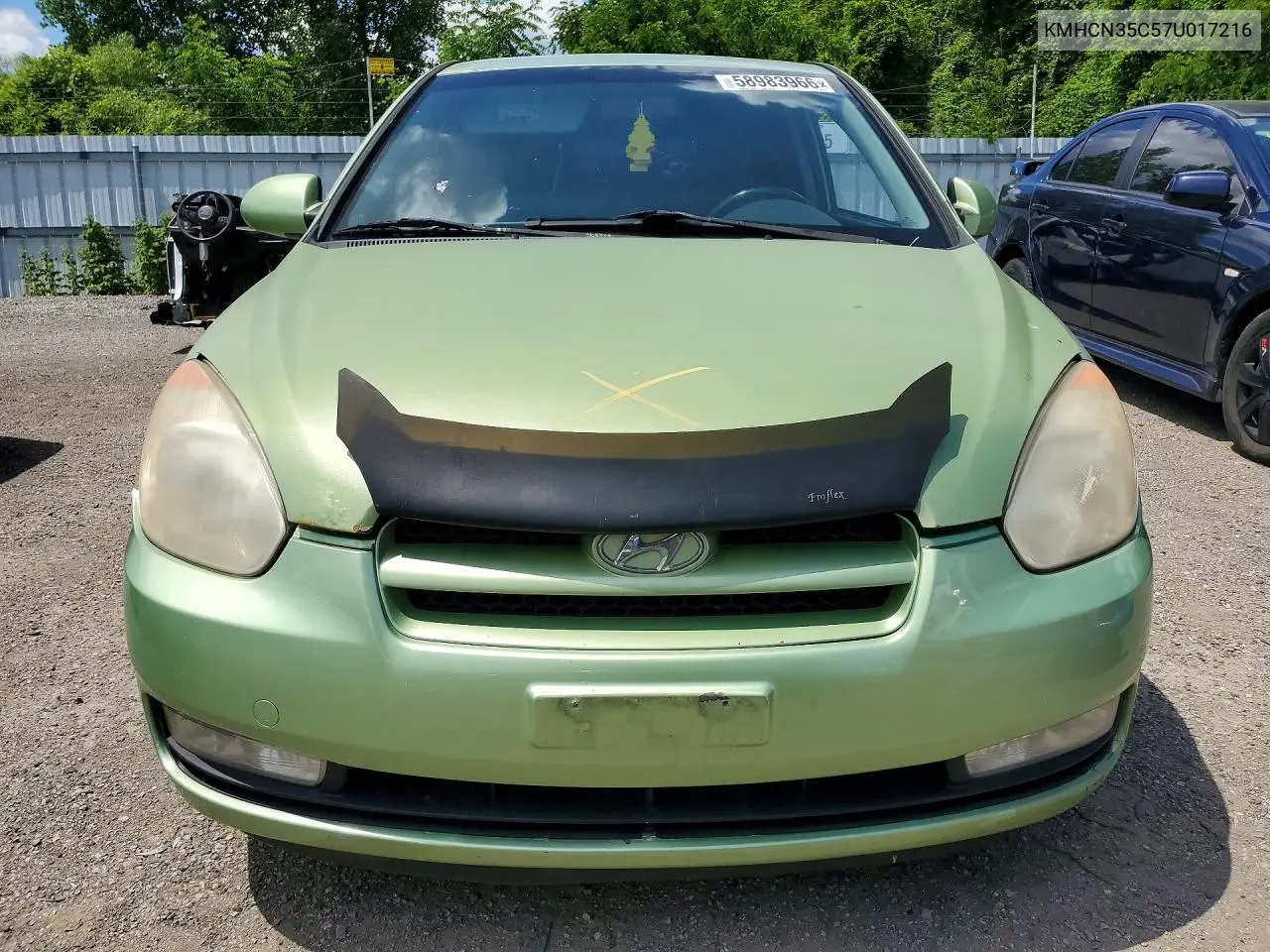 2007 Hyundai Accent Se VIN: KMHCN35C57U017216 Lot: 58983966