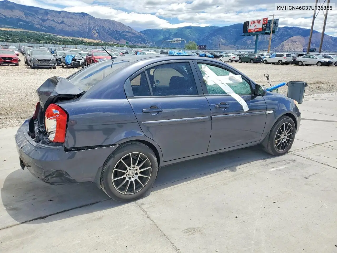 2007 Hyundai Accent Gls VIN: KMHCN46C37U136855 Lot: 59100986