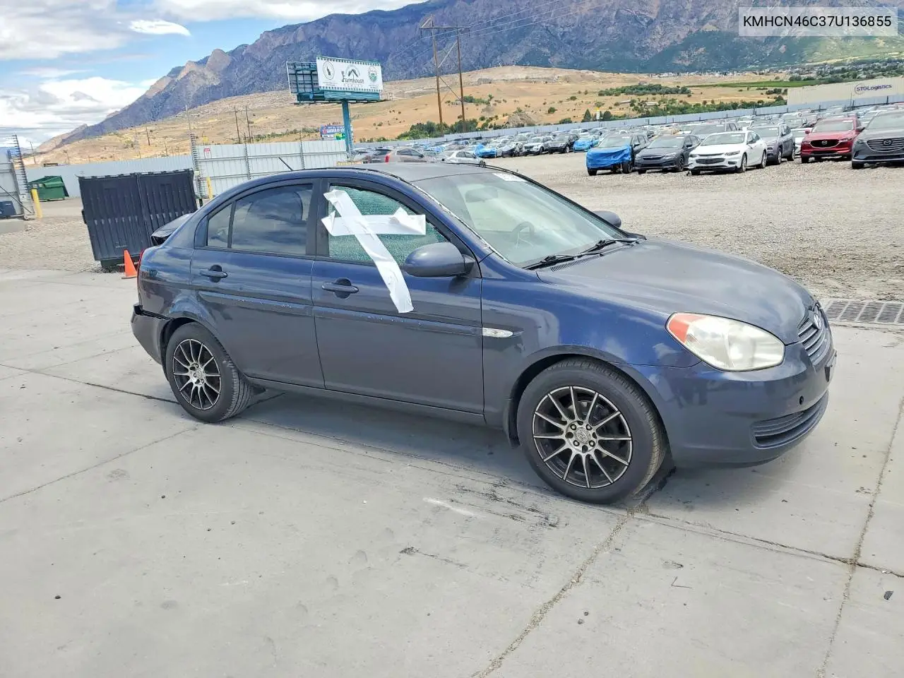 2007 Hyundai Accent Gls VIN: KMHCN46C37U136855 Lot: 59100986