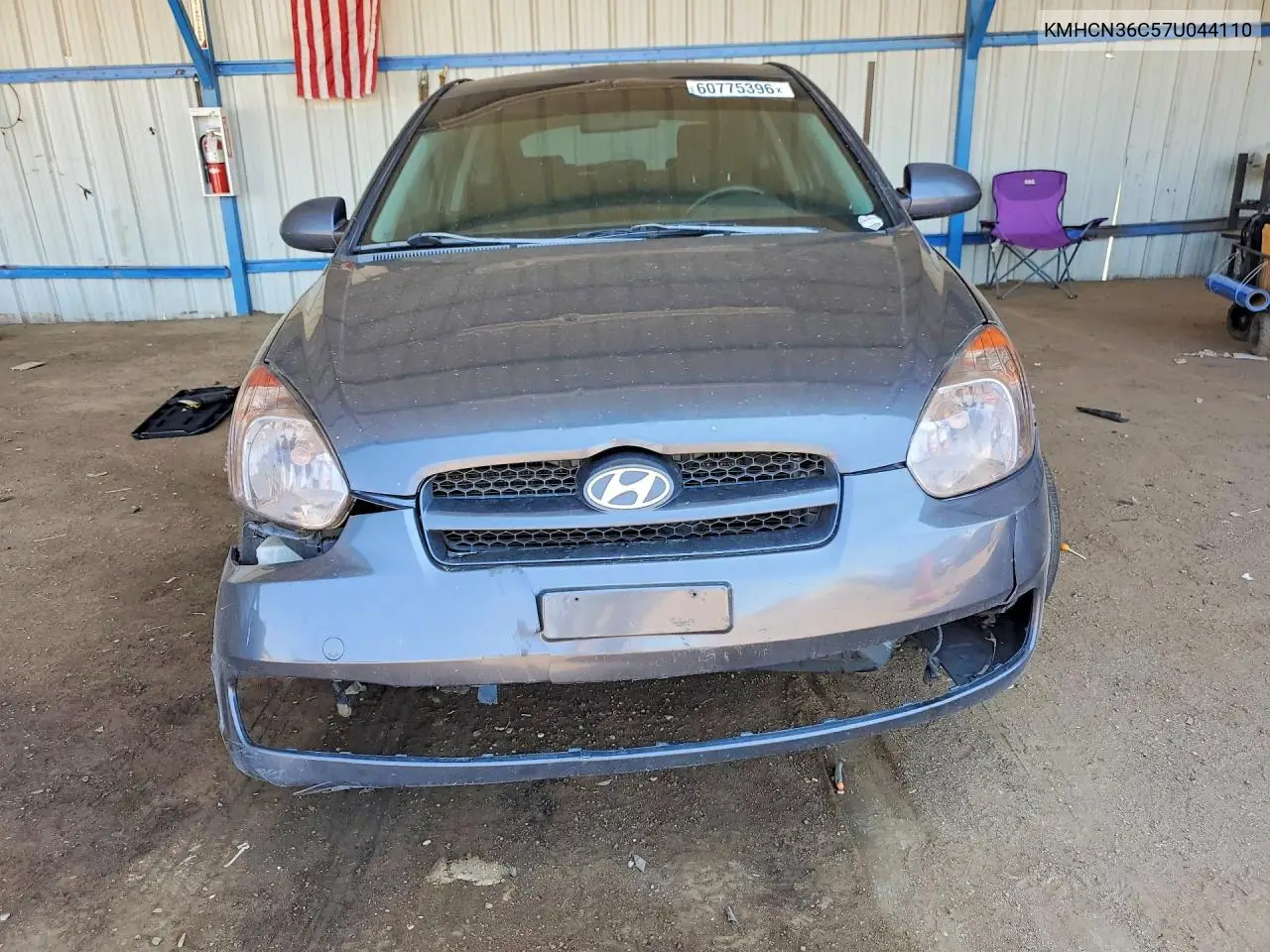 2007 Hyundai Accent Se VIN: KMHCN36C57U044110 Lot: 60775396