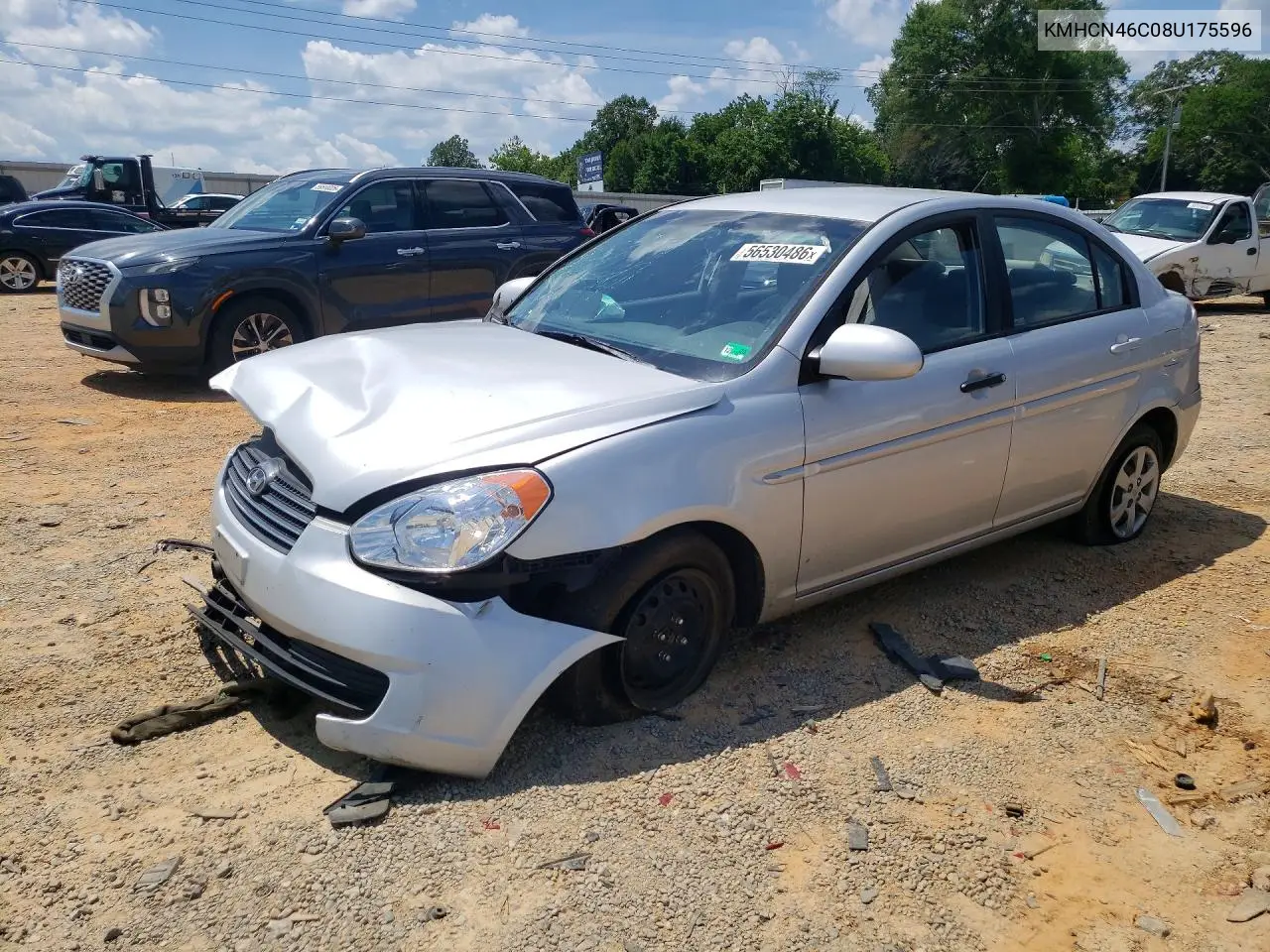 2008 Hyundai Accent Gls VIN: KMHCN46C08U175596 Lot: 56530486