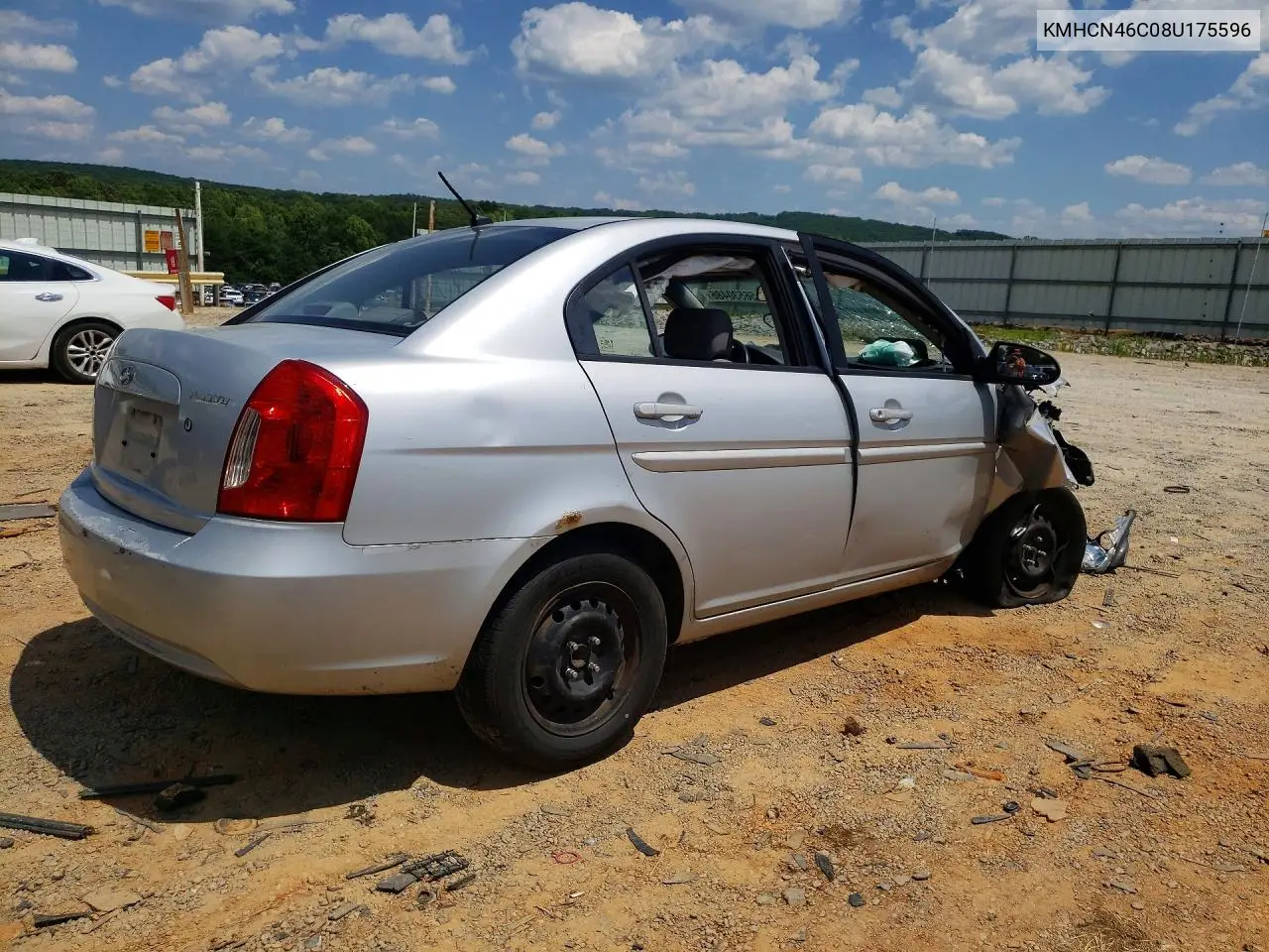 2008 Hyundai Accent Gls VIN: KMHCN46C08U175596 Lot: 56530486