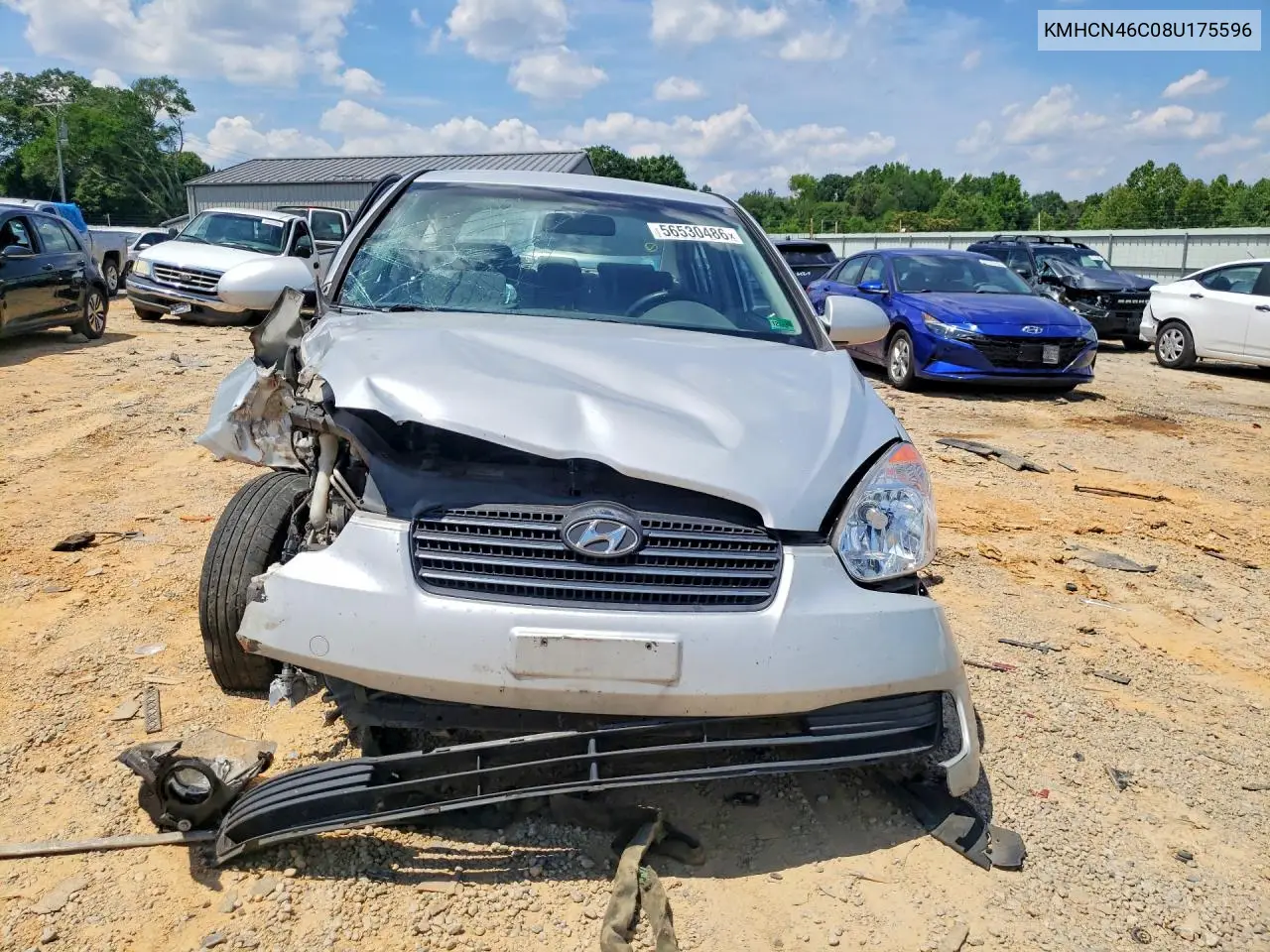 2008 Hyundai Accent Gls VIN: KMHCN46C08U175596 Lot: 56530486