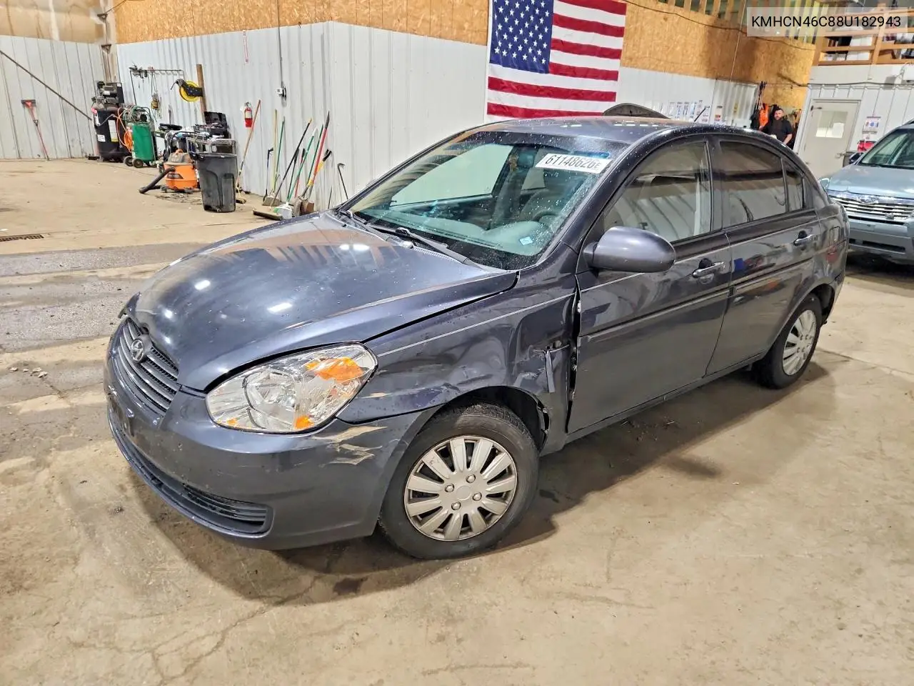 2008 Hyundai Accent Gls VIN: KMHCN46C88U182943 Lot: 61148626