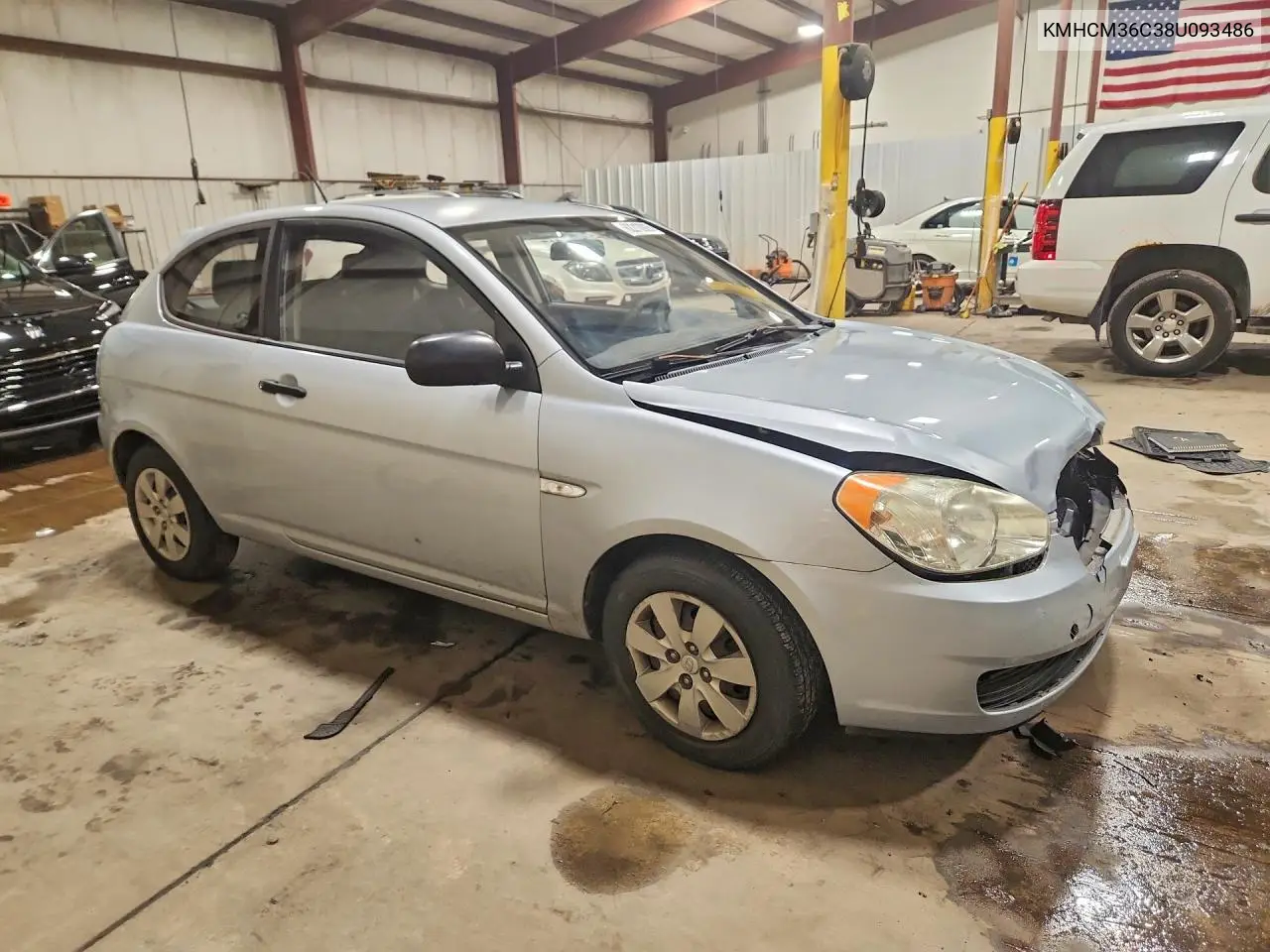 2008 Hyundai Accent Gs VIN: KMHCM36C38U093486 Lot: 62213926