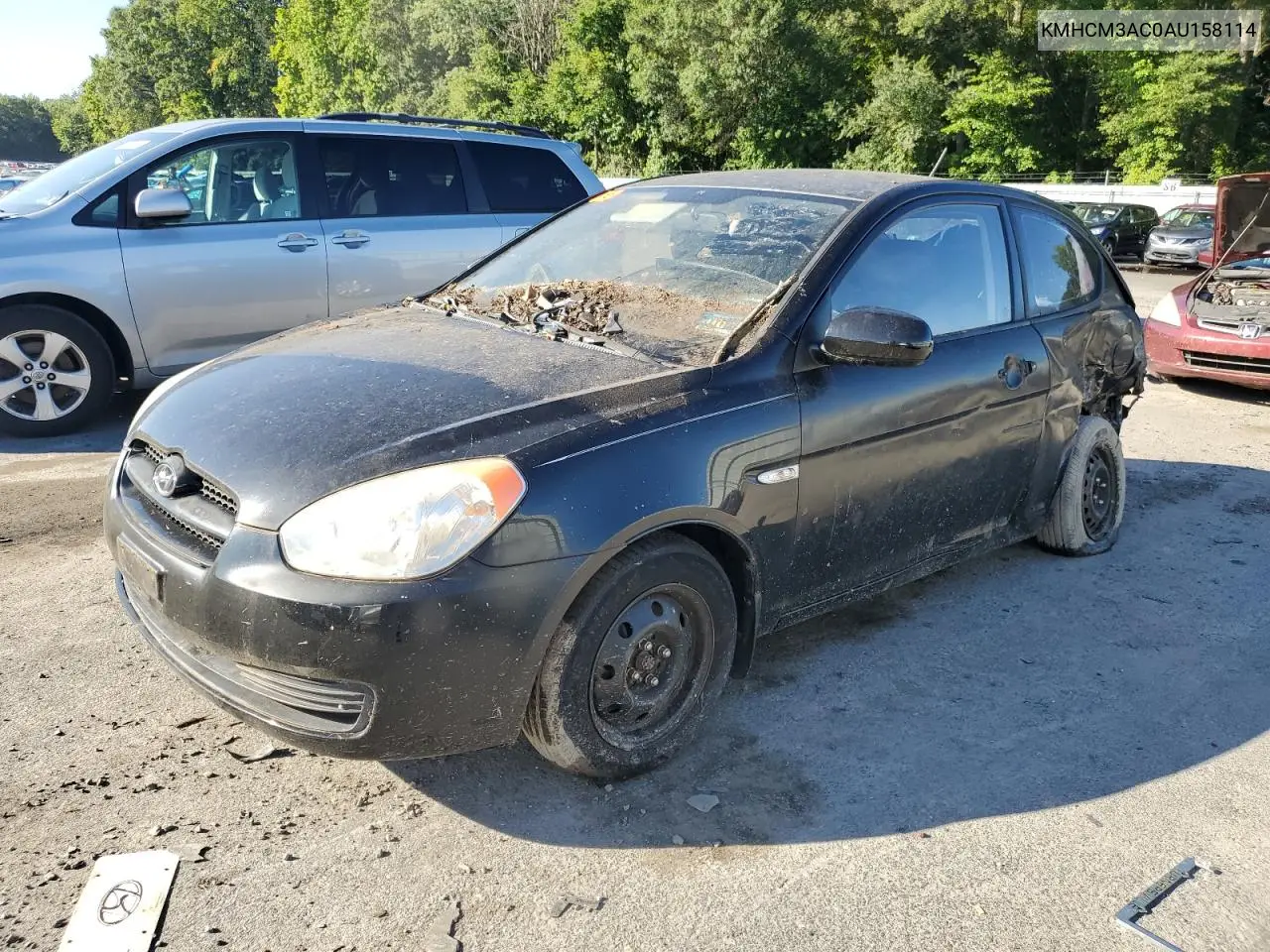 KMHCM3AC0AU158114 2010 Hyundai Accent Blue