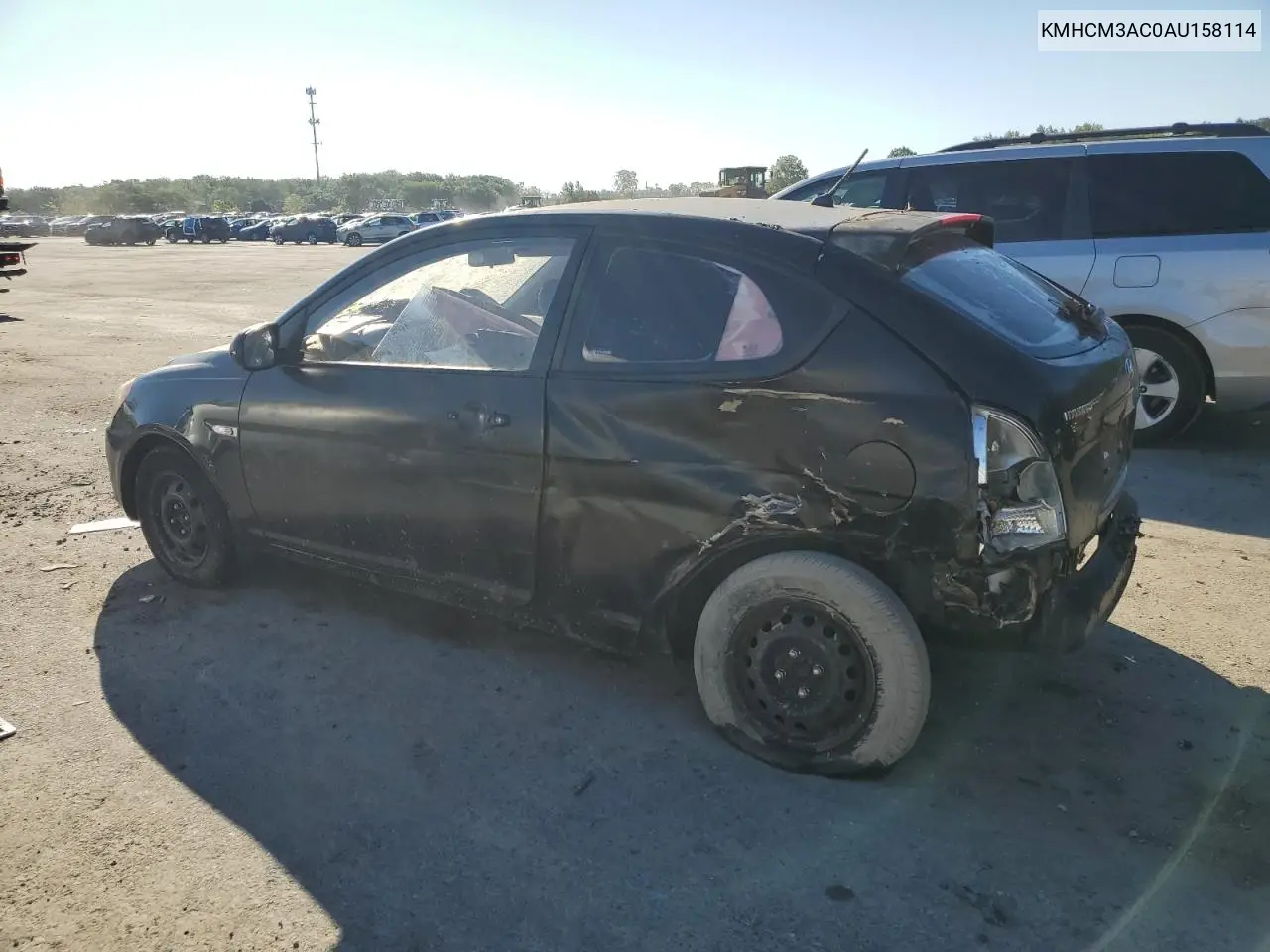 KMHCM3AC0AU158114 2010 Hyundai Accent Blue