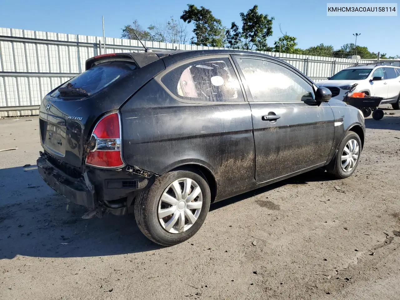 KMHCM3AC0AU158114 2010 Hyundai Accent Blue