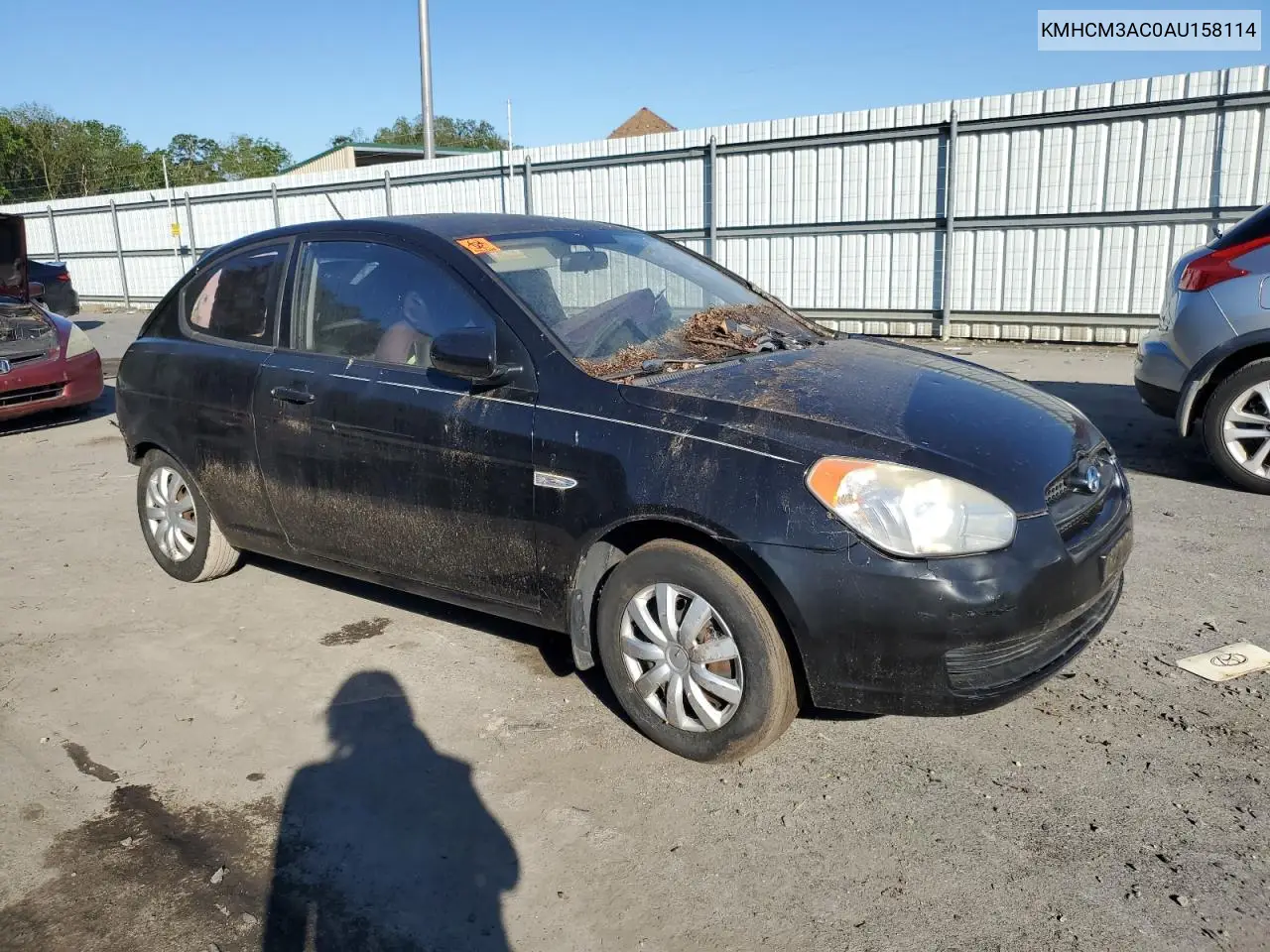 KMHCM3AC0AU158114 2010 Hyundai Accent Blue