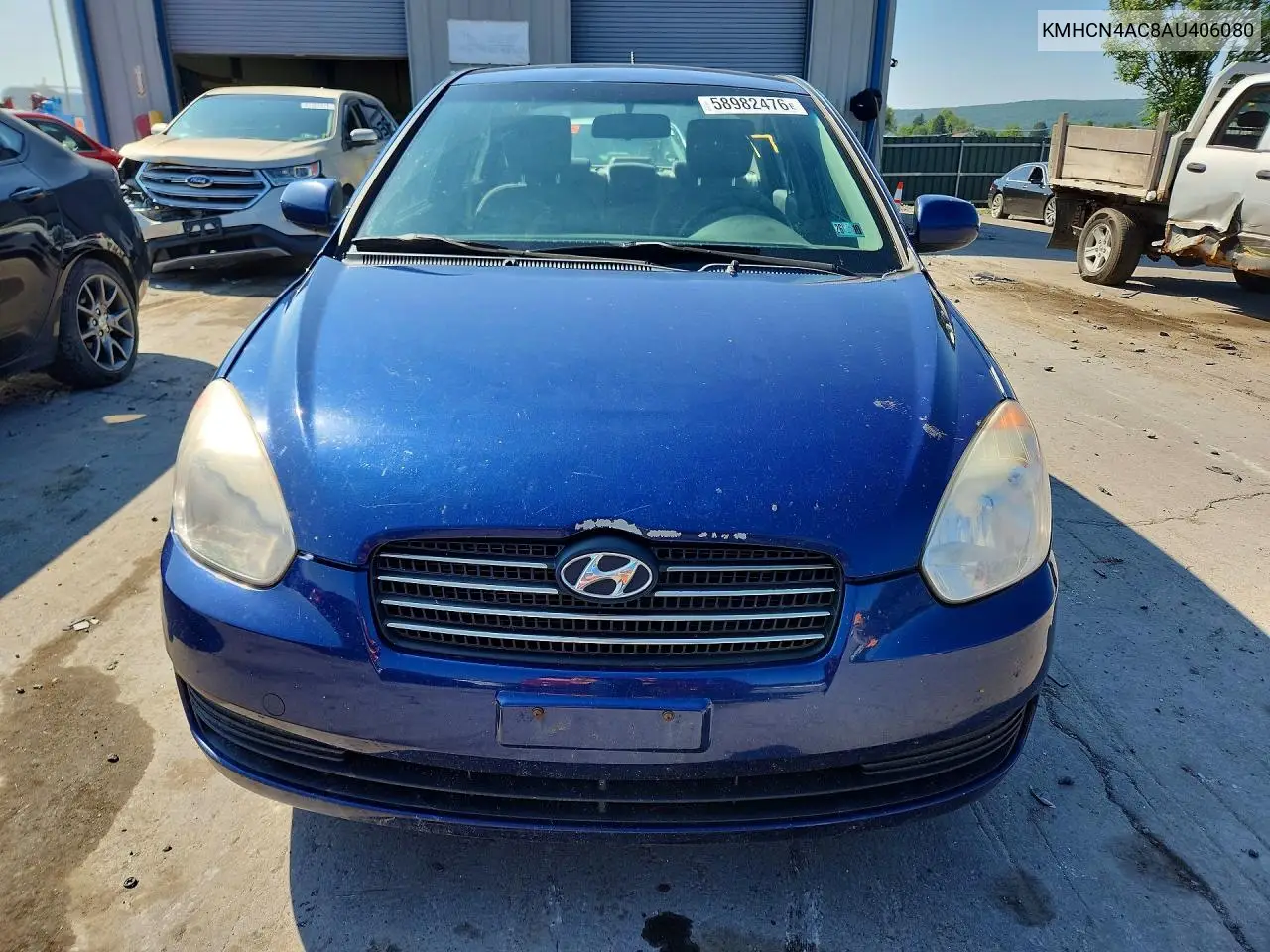 2010 Hyundai Accent Gls VIN: KMHCN4AC8AU406080 Lot: 58982476