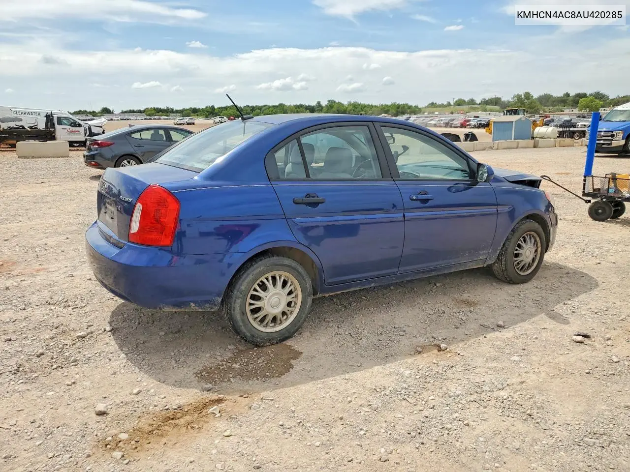 2010 Hyundai Accent Gls VIN: KMHCN4AC8AU420285 Lot: 59223136