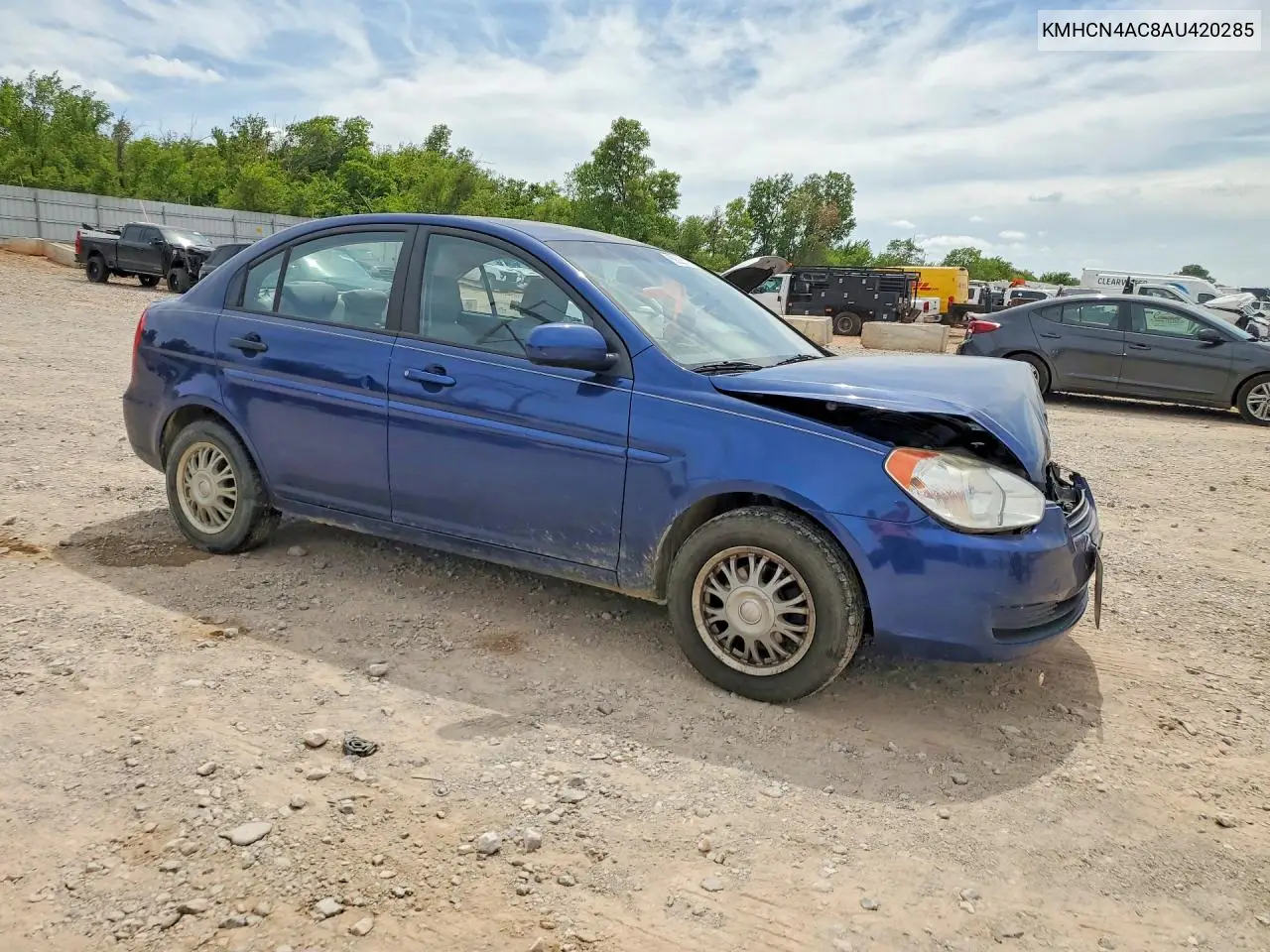 2010 Hyundai Accent Gls VIN: KMHCN4AC8AU420285 Lot: 59223136