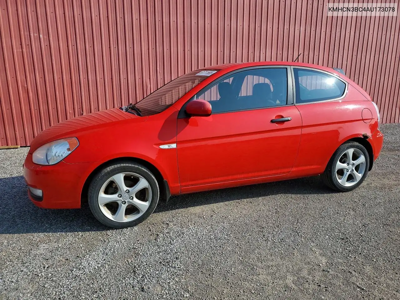 2010 Hyundai Accent Se VIN: KMHCN3BC4AU173078 Lot: 61711586
