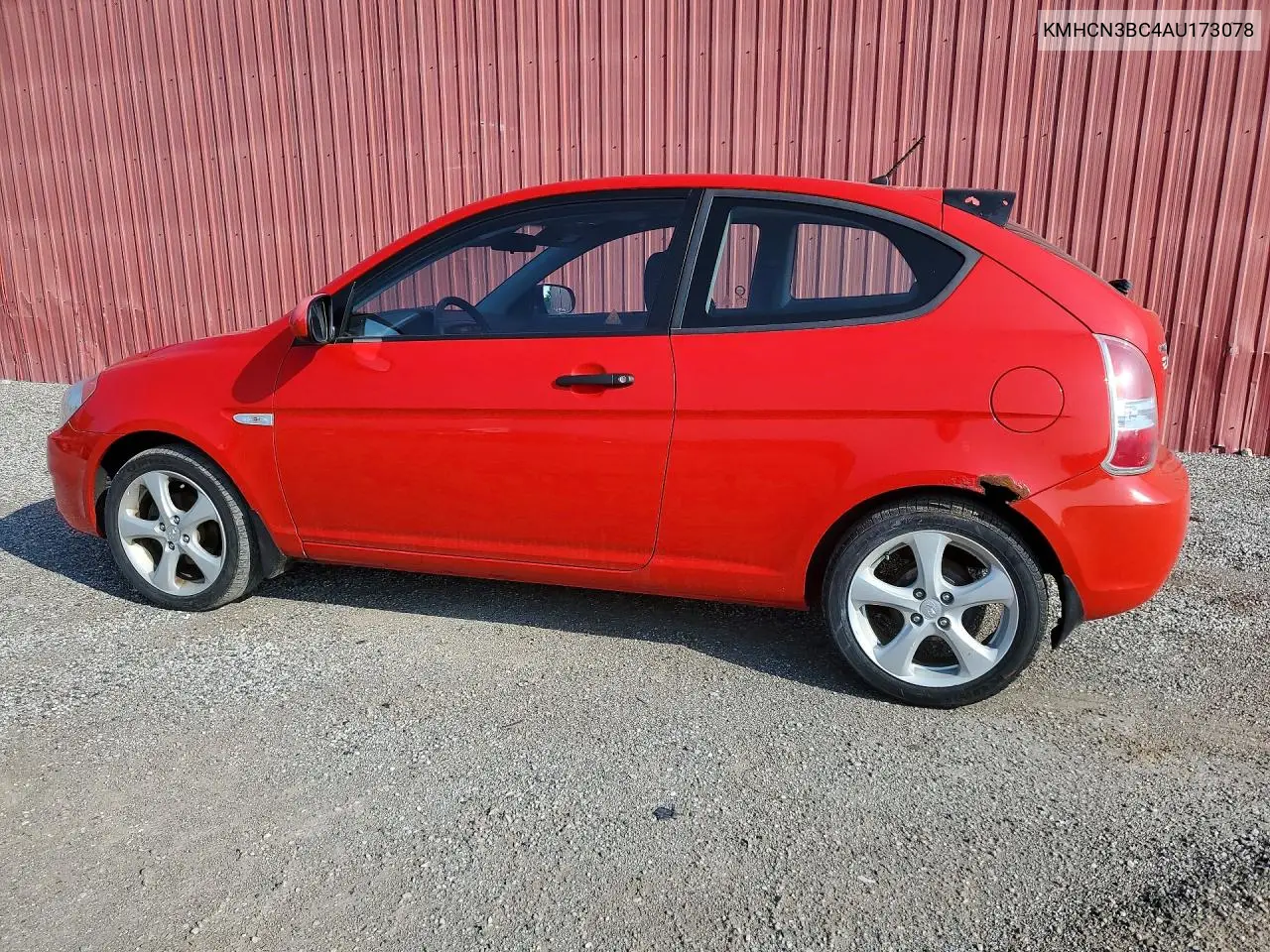 2010 Hyundai Accent Se VIN: KMHCN3BC4AU173078 Lot: 61711586