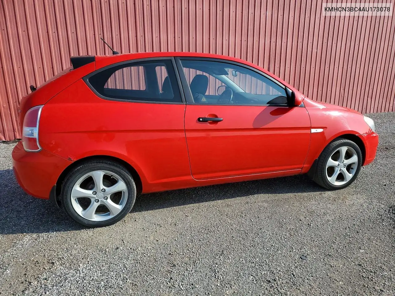 2010 Hyundai Accent Se VIN: KMHCN3BC4AU173078 Lot: 61711586