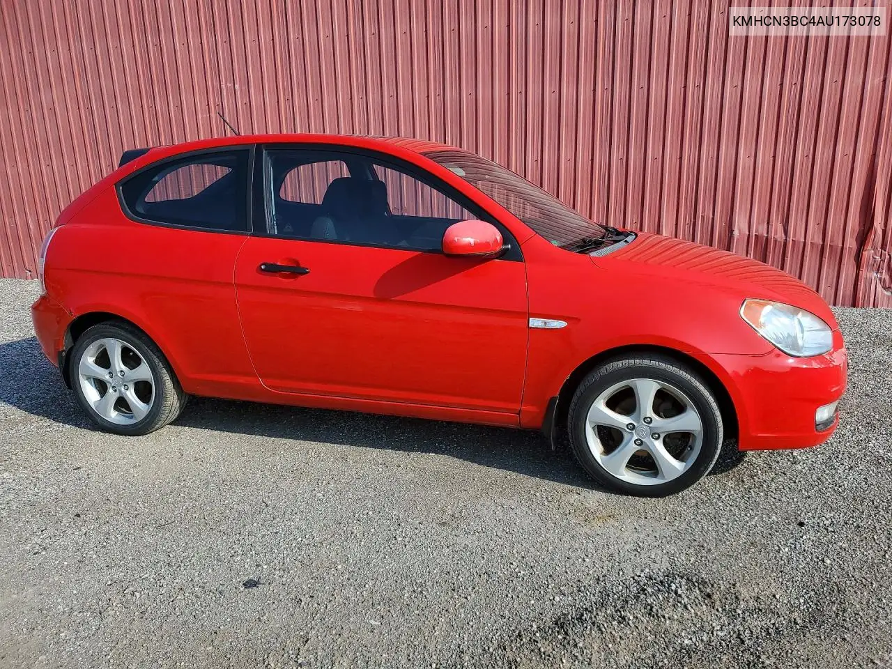 2010 Hyundai Accent Se VIN: KMHCN3BC4AU173078 Lot: 61711586