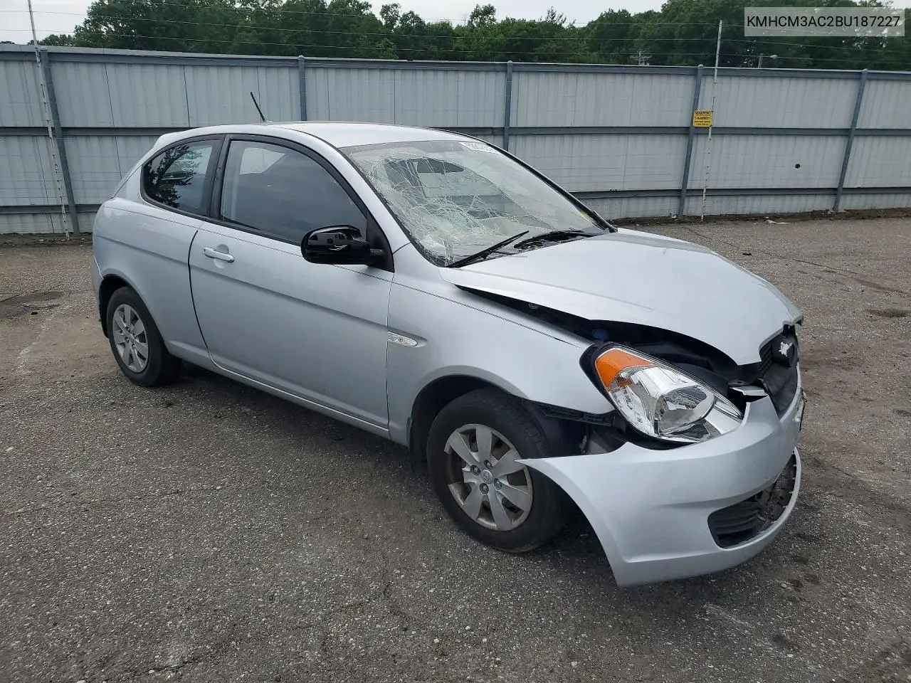 2011 Hyundai Accent Gl VIN: KMHCM3AC2BU187227 Lot: 58878676