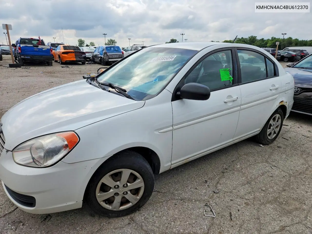 2011 Hyundai Accent Gls VIN: KMHCN4AC4BU612370 Lot: 59385096