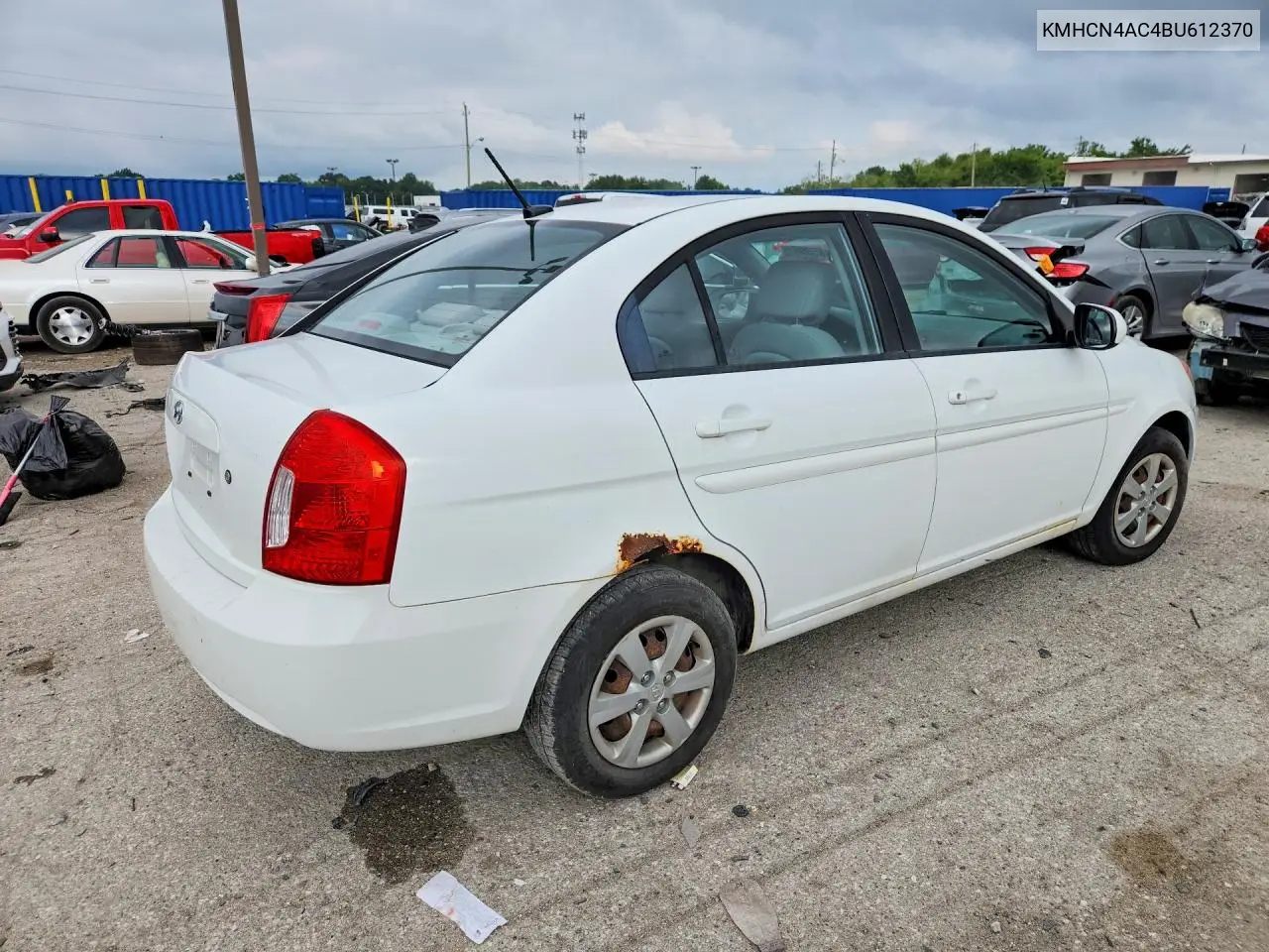 2011 Hyundai Accent Gls VIN: KMHCN4AC4BU612370 Lot: 59385096