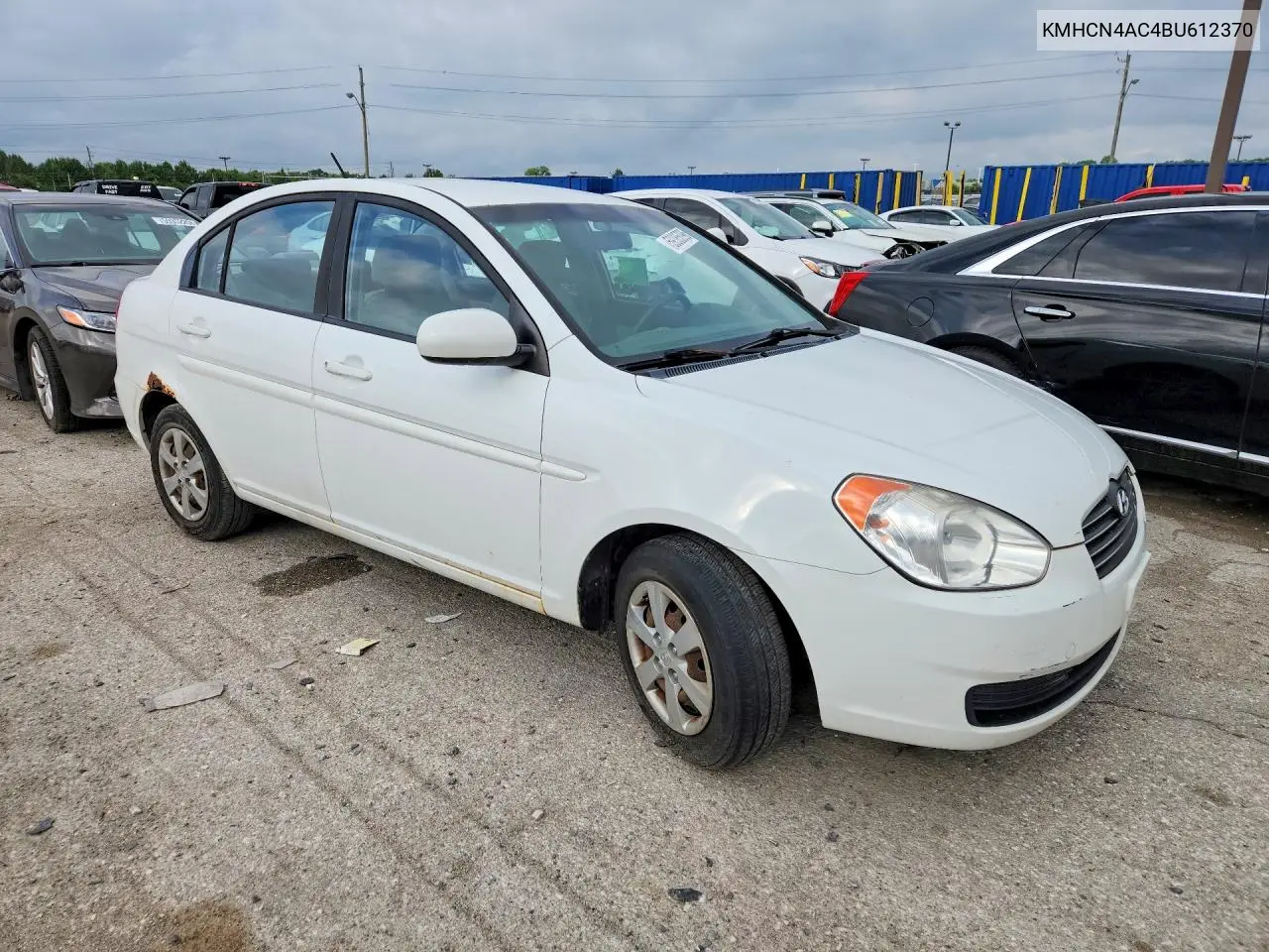 2011 Hyundai Accent Gls VIN: KMHCN4AC4BU612370 Lot: 59385096