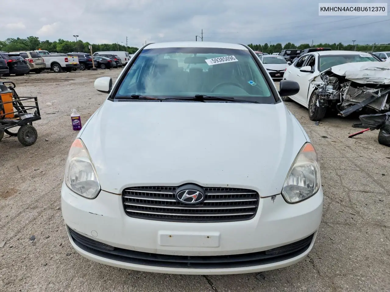 2011 Hyundai Accent Gls VIN: KMHCN4AC4BU612370 Lot: 59385096