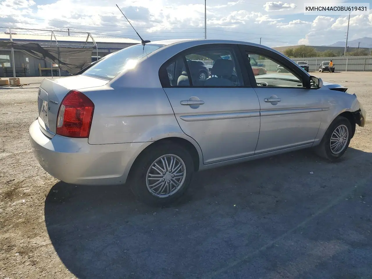 2011 Hyundai Accent Gls VIN: KMHCN4AC0BU619431 Lot: 61061866