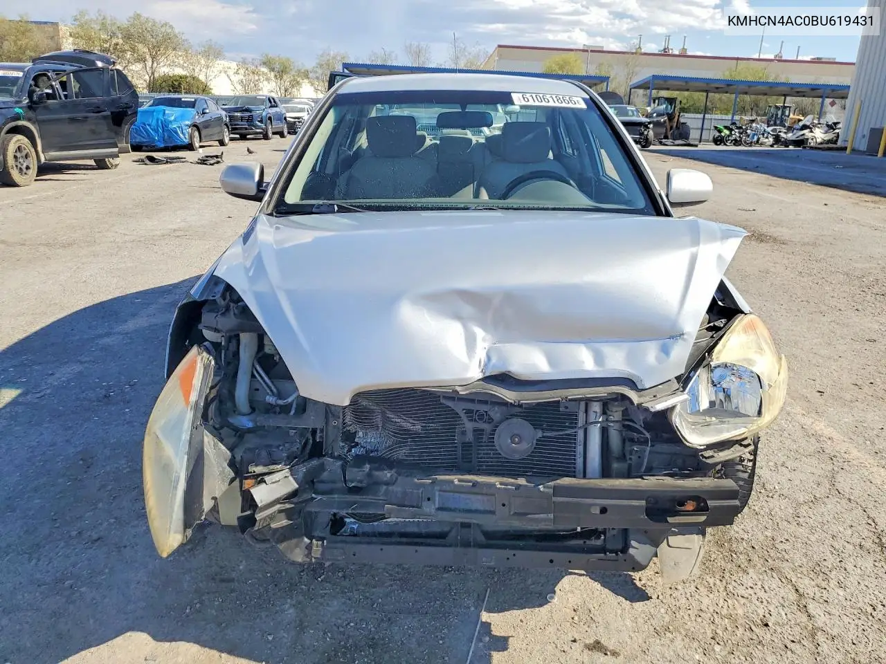 2011 Hyundai Accent Gls VIN: KMHCN4AC0BU619431 Lot: 61061866