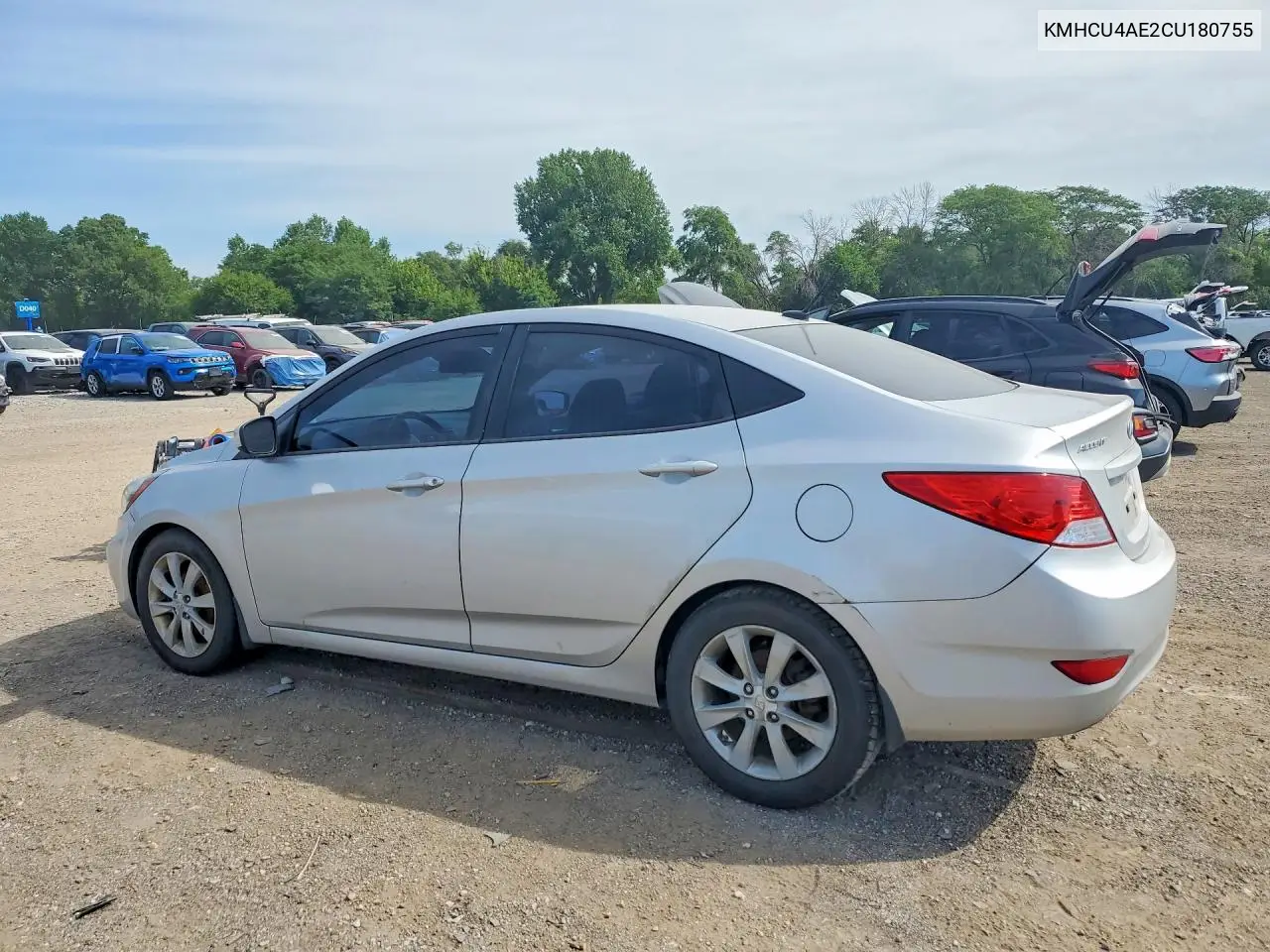 2012 Hyundai Accent Gls VIN: KMHCU4AE2CU180755 Lot: 59678116