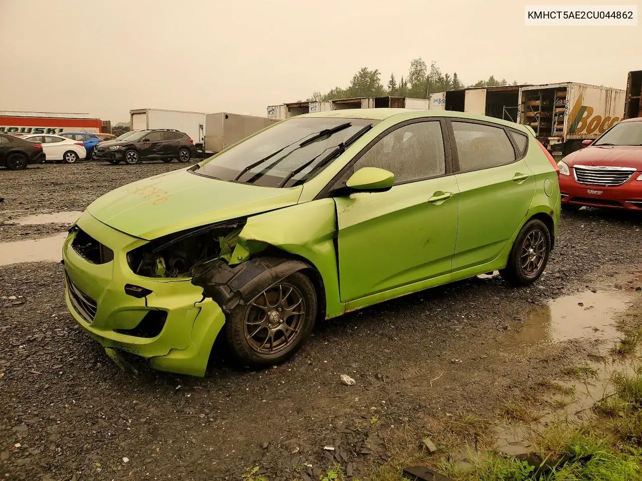 2012 Hyundai Accent Gs VIN: KMHCT5AE2CU044862 Lot: 60582936