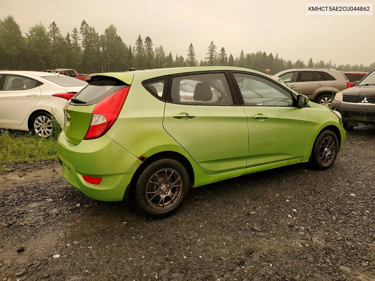 2012 Hyundai Accent Gs VIN: KMHCT5AE2CU044862 Lot: 60582936