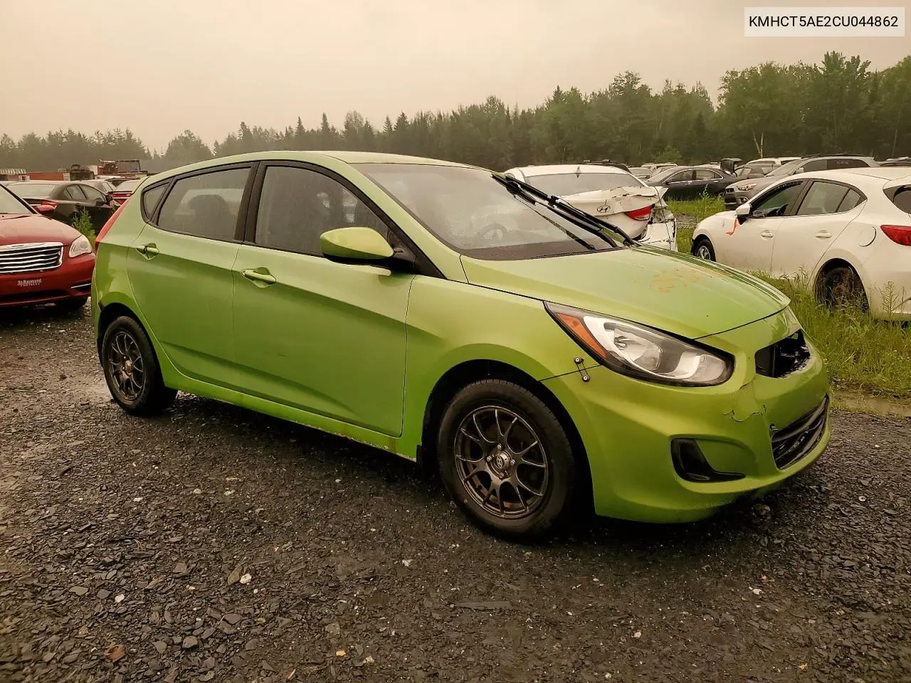 2012 Hyundai Accent Gs VIN: KMHCT5AE2CU044862 Lot: 60582936