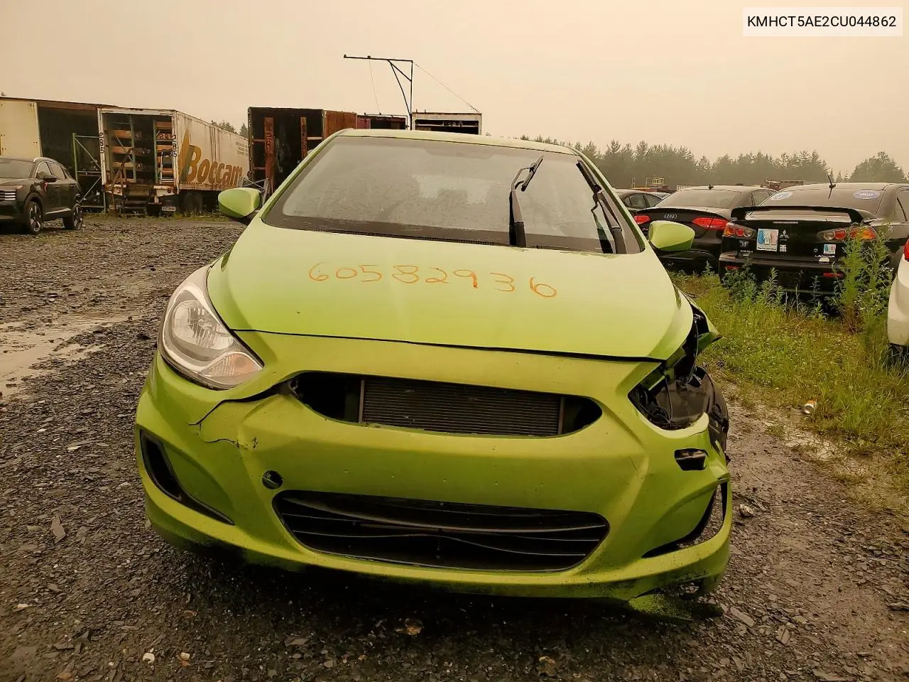 2012 Hyundai Accent Gs VIN: KMHCT5AE2CU044862 Lot: 60582936