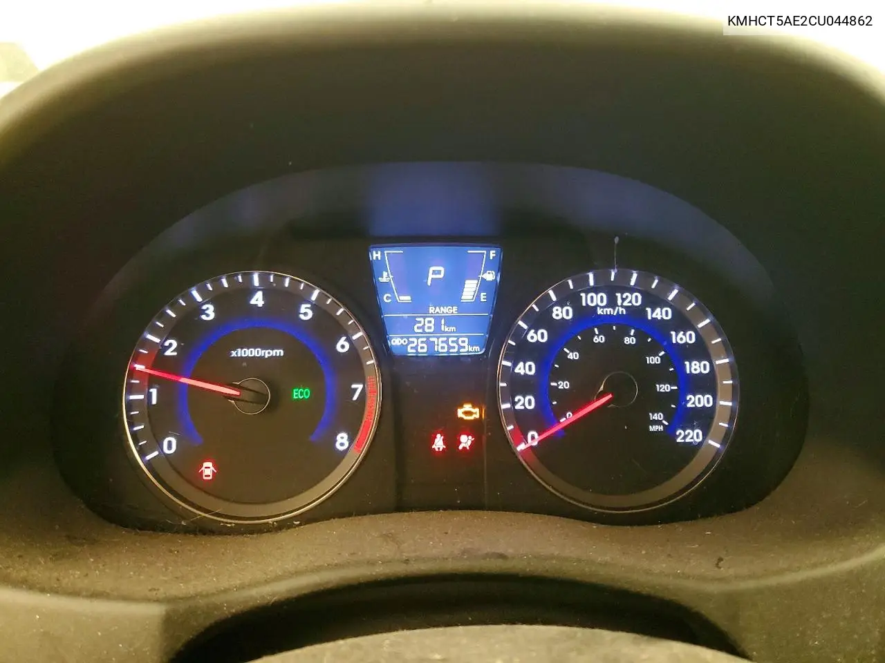 2012 Hyundai Accent Gs VIN: KMHCT5AE2CU044862 Lot: 60582936