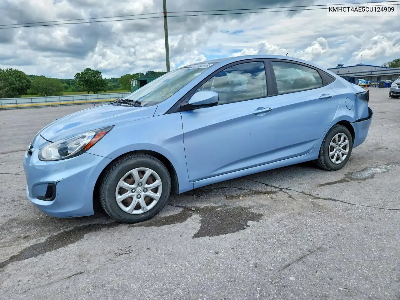 2012 Hyundai Accent Gls VIN: KMHCT4AE5CU124909 Lot: 60704516