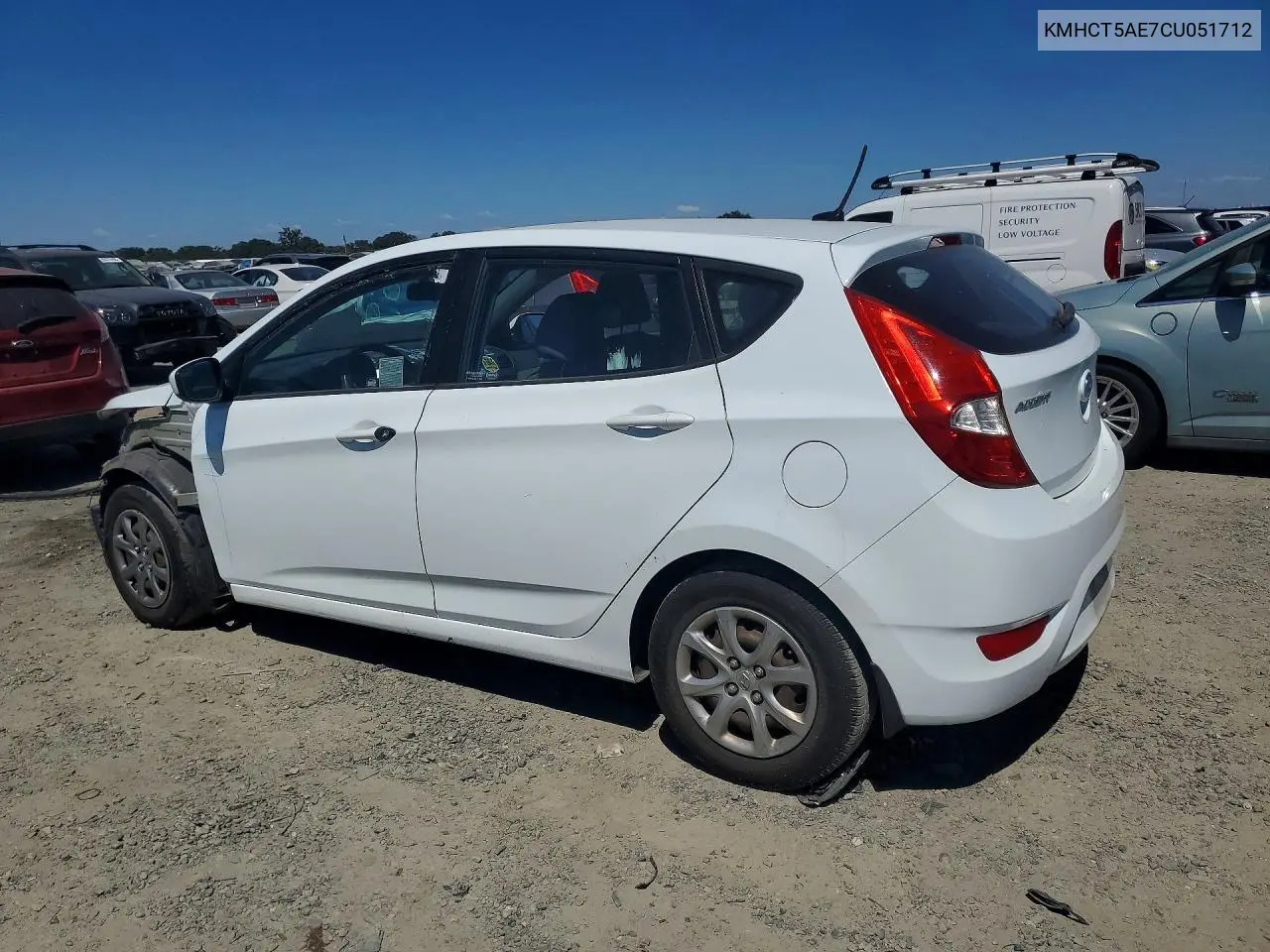 2012 Hyundai Accent Gs VIN: KMHCT5AE7CU051712 Lot: 60710876