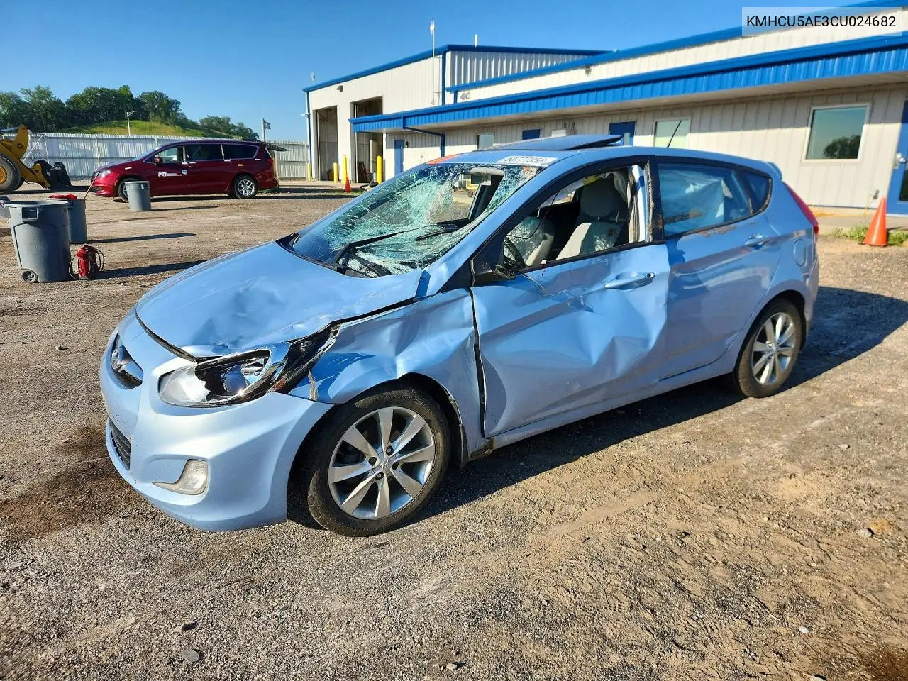 2012 Hyundai Accent Se VIN: KMHCU5AE3CU024682 Lot: 60777356