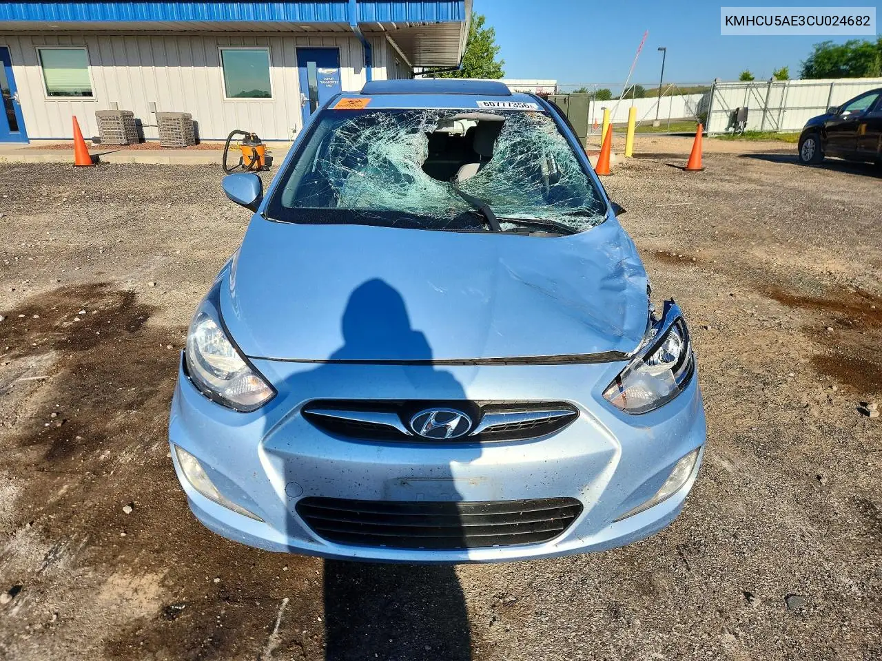 2012 Hyundai Accent Se VIN: KMHCU5AE3CU024682 Lot: 60777356