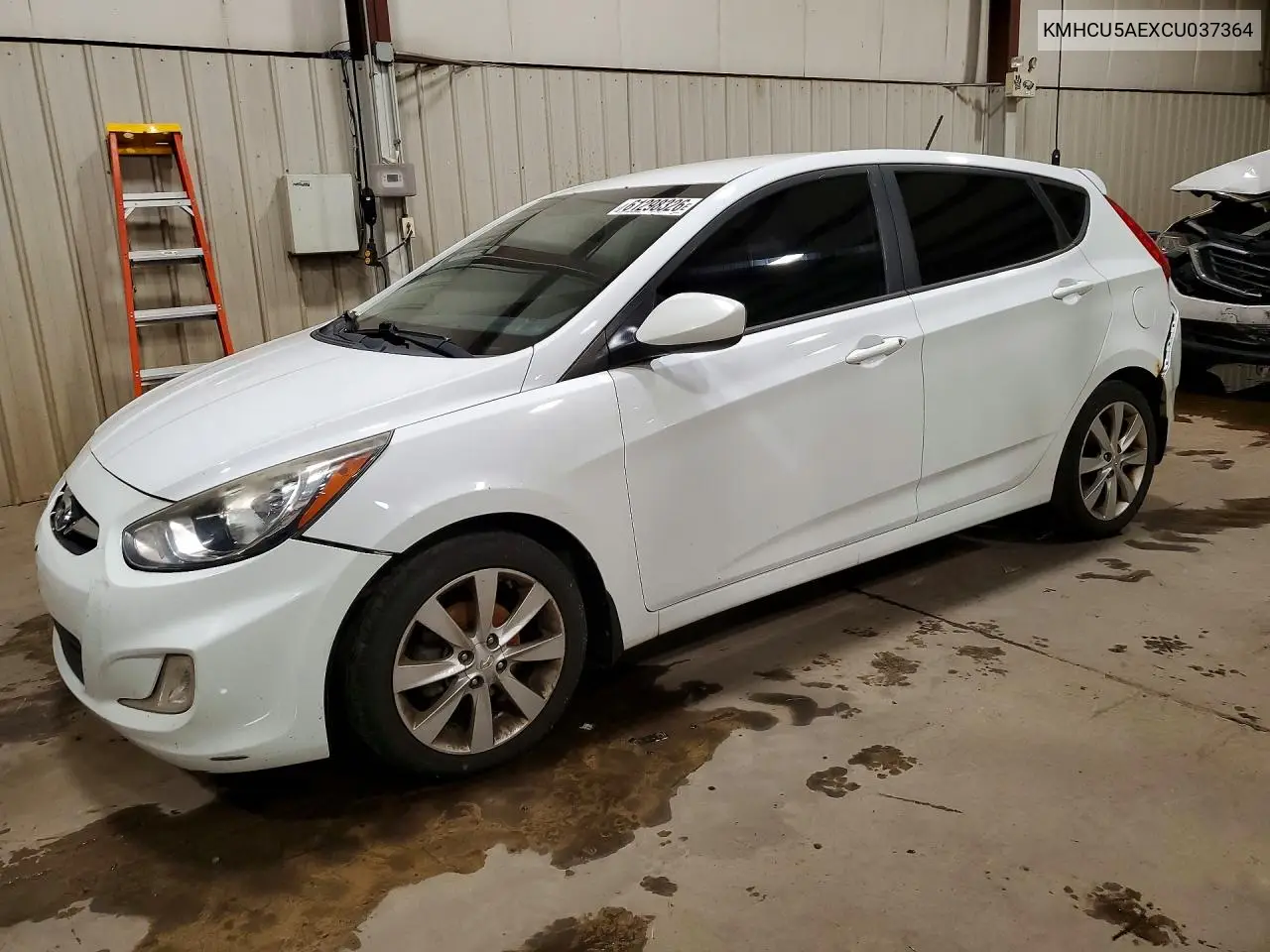 2012 Hyundai Accent Se VIN: KMHCU5AEXCU037364 Lot: 61298326