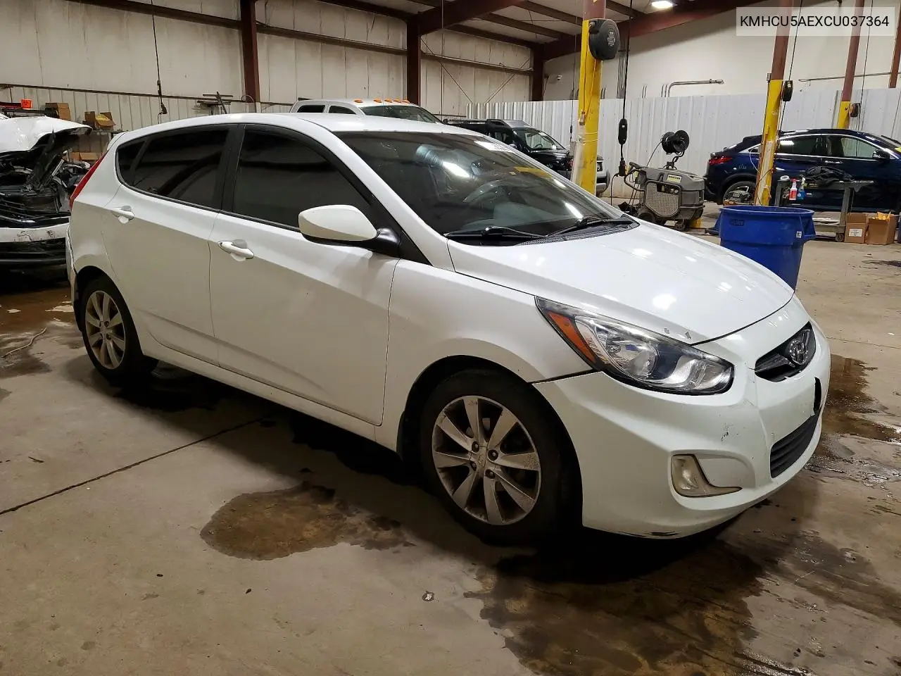 2012 Hyundai Accent Se VIN: KMHCU5AEXCU037364 Lot: 61298326