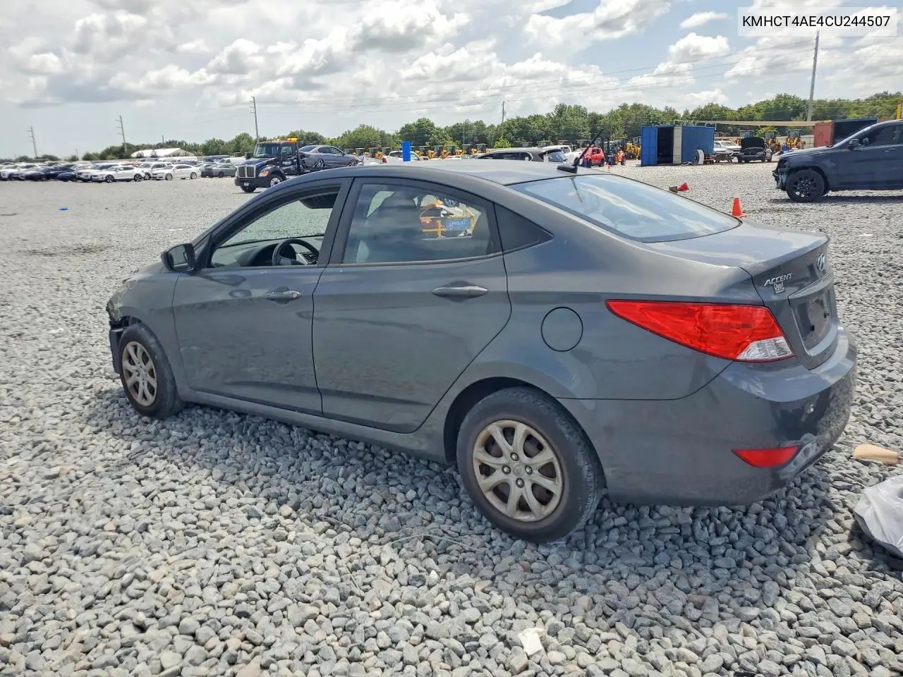 2012 Hyundai Accent Gls VIN: KMHCT4AE4CU244507 Lot: 61357346