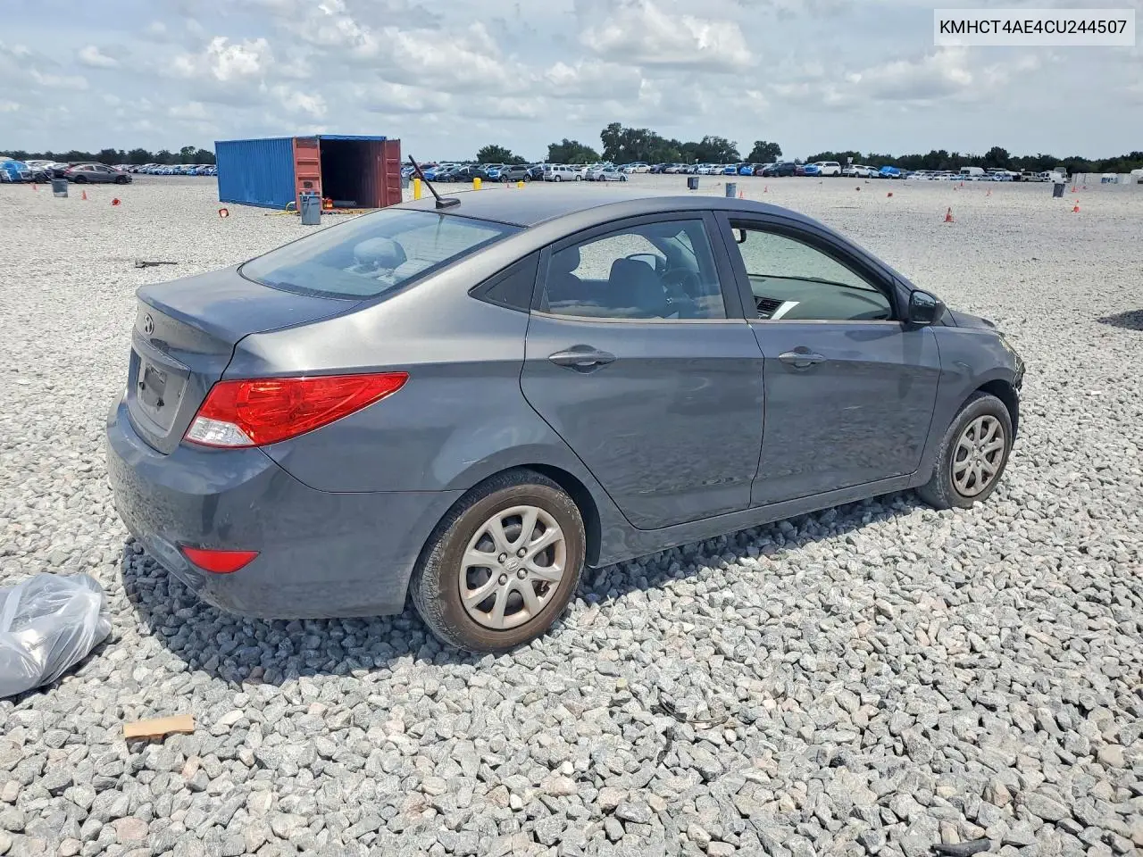 2012 Hyundai Accent Gls VIN: KMHCT4AE4CU244507 Lot: 61357346
