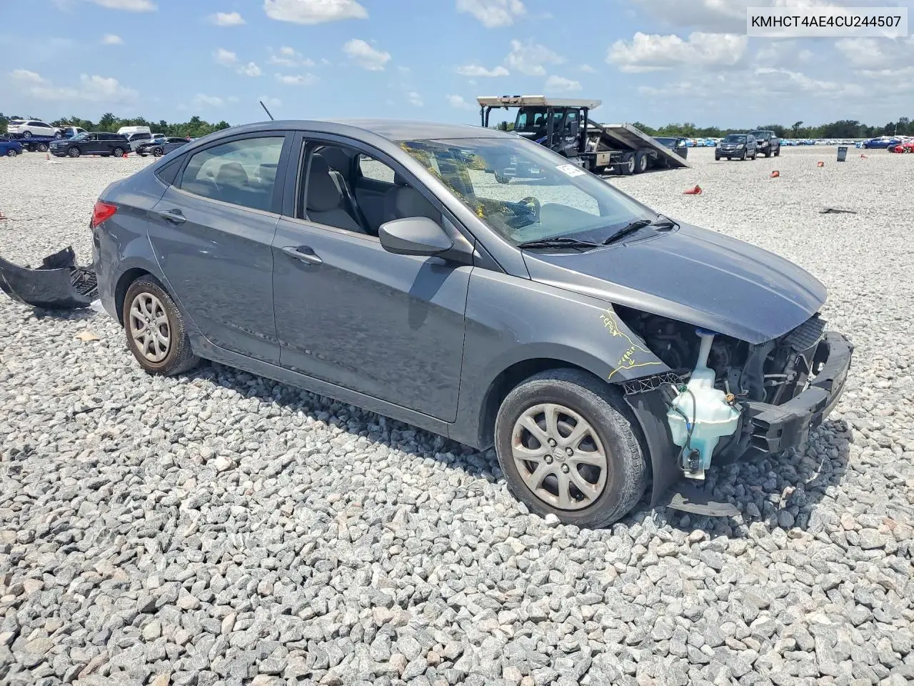 2012 Hyundai Accent Gls VIN: KMHCT4AE4CU244507 Lot: 61357346