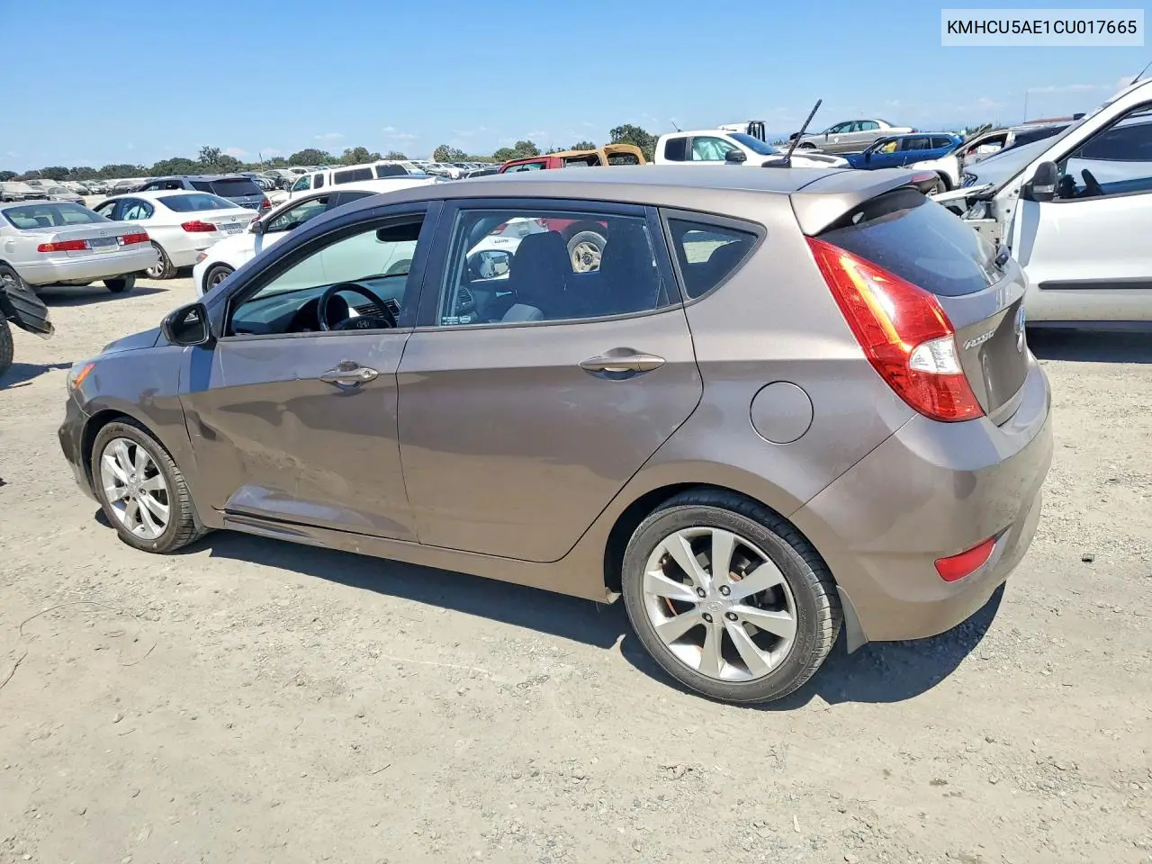 2012 Hyundai Accent Se VIN: KMHCU5AE1CU017665 Lot: 61501626