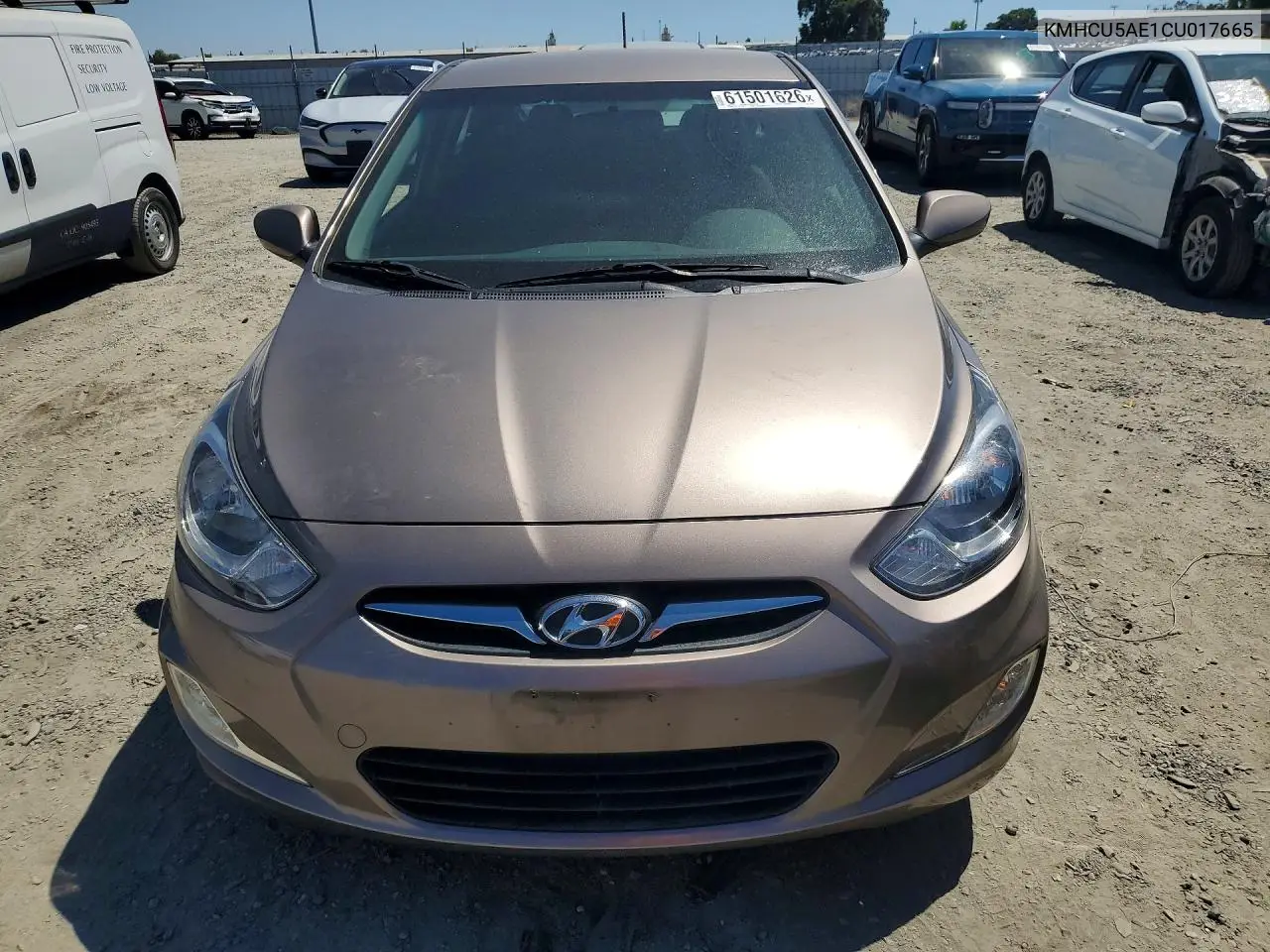 2012 Hyundai Accent Se VIN: KMHCU5AE1CU017665 Lot: 61501626