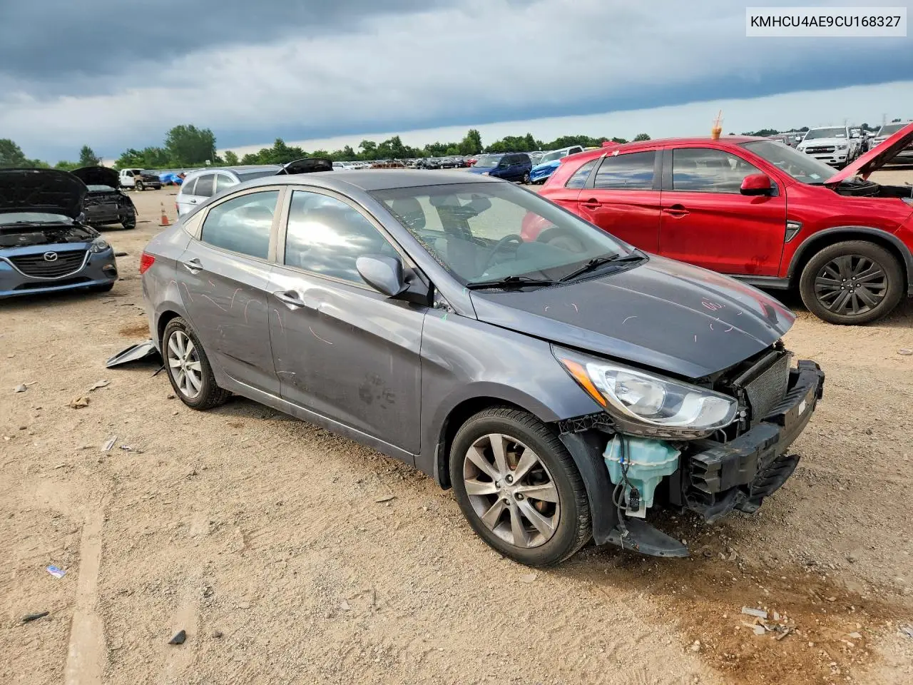 2012 Hyundai Accent Gls VIN: KMHCU4AE9CU168327 Lot: 85628585