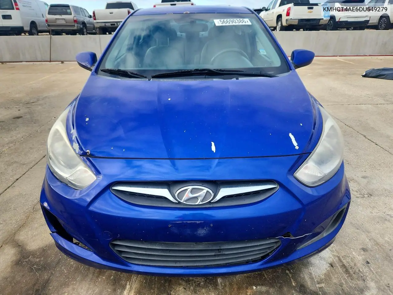 2013 Hyundai Accent Gls VIN: KMHCT4AE6DU549279 Lot: 56690386