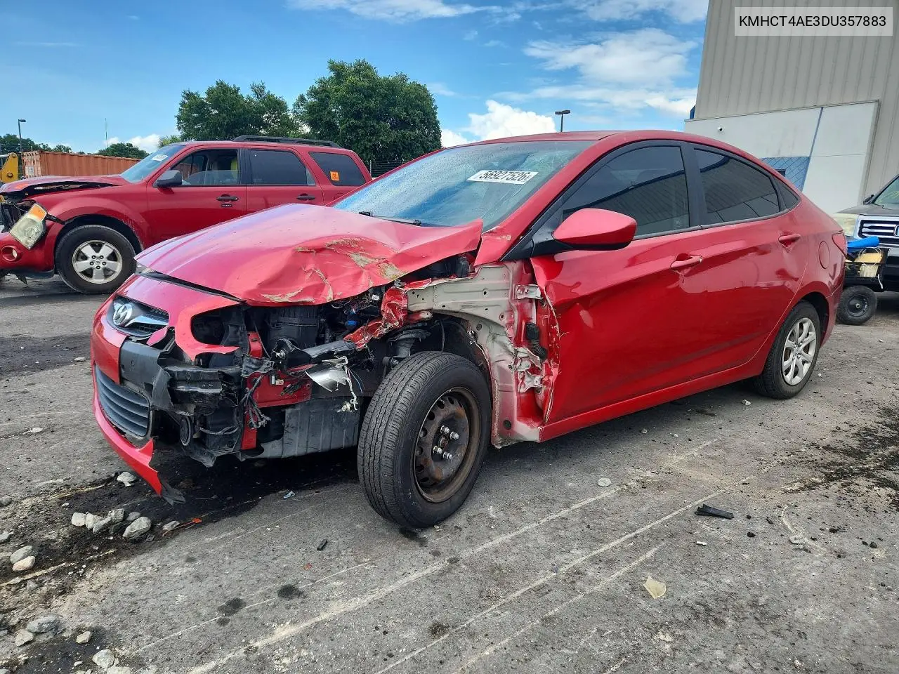 2013 Hyundai Accent Gls VIN: KMHCT4AE3DU357883 Lot: 56927526